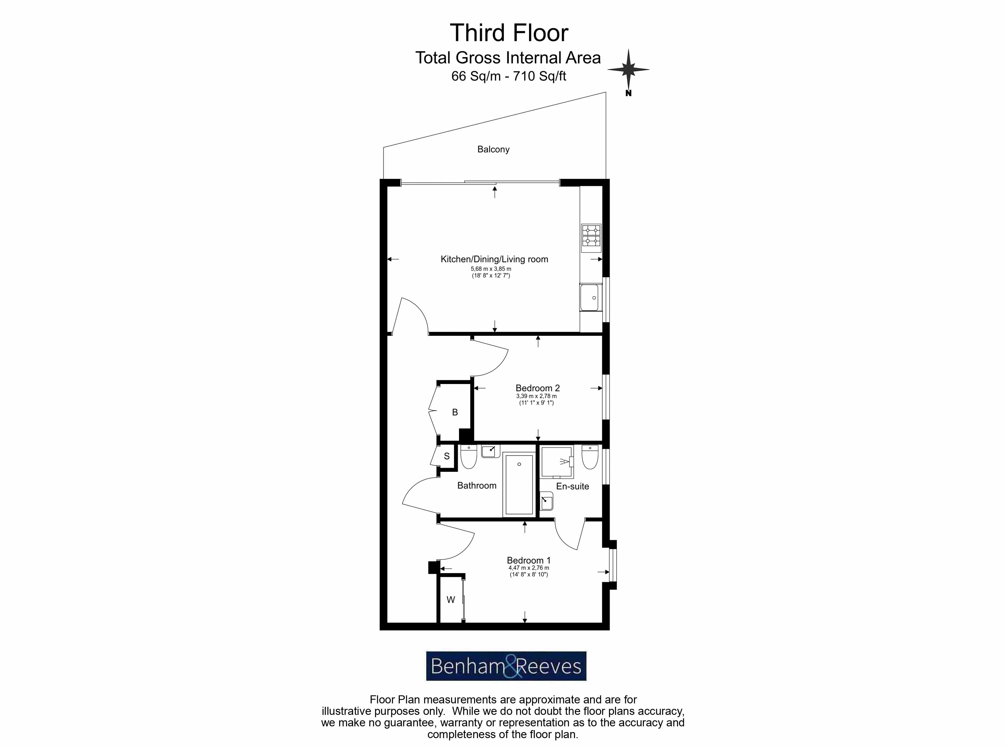 2 bedrooms  for sale in Wallwood Street, Canary Wharf, E14-Floorplan