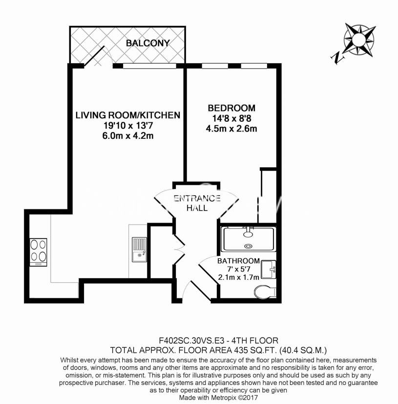 1  bedroom flat to rent in Sargasso Court, Bromley-By-Bow, E3-Floorplan