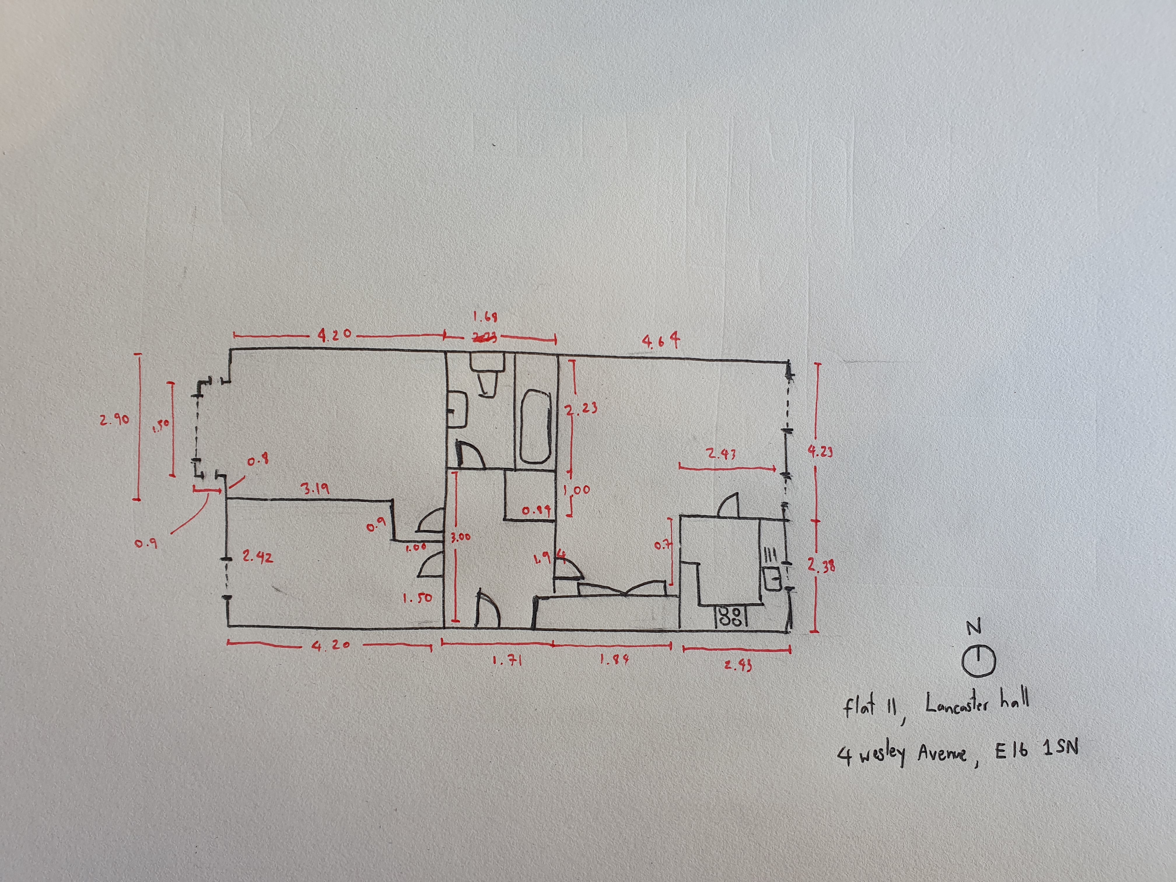 2 bedrooms  for sale in Lancaster Hall, Wesley Avenue, E16-Floorplan