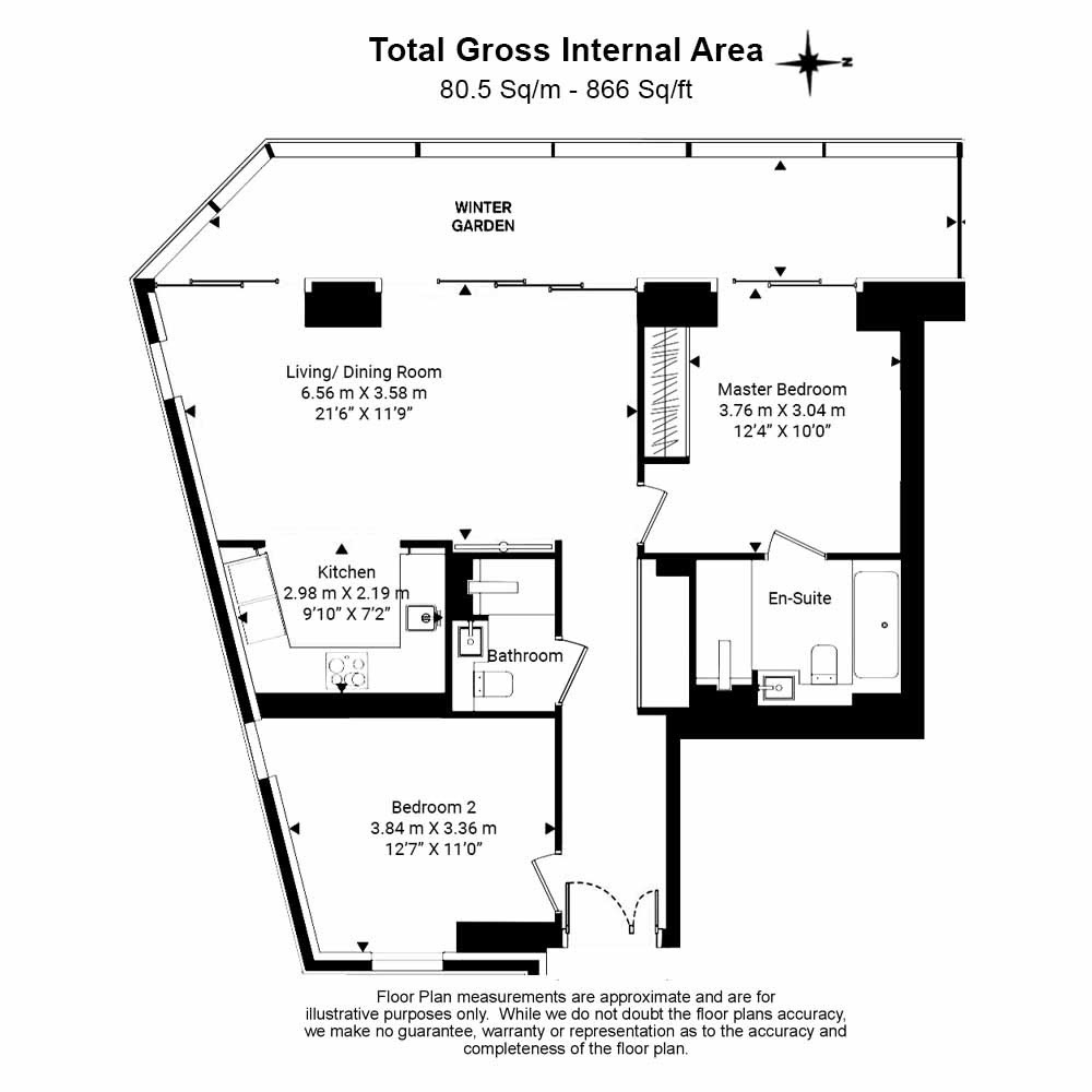 2 bedrooms  for sale in Legacy Tower, Great Eastern Road Stratford, E15-Floorplan