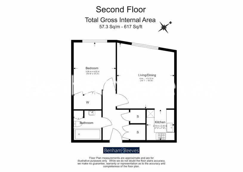 1 bedroom  for sale in New Providence Wharf, Fairmont Avenue, E14-Floorplan