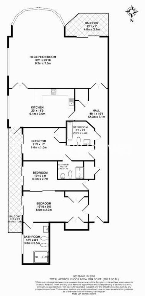 3  bedrooms flat to rent in Lensbury Avenue, Fulham, SW6-Floorplan