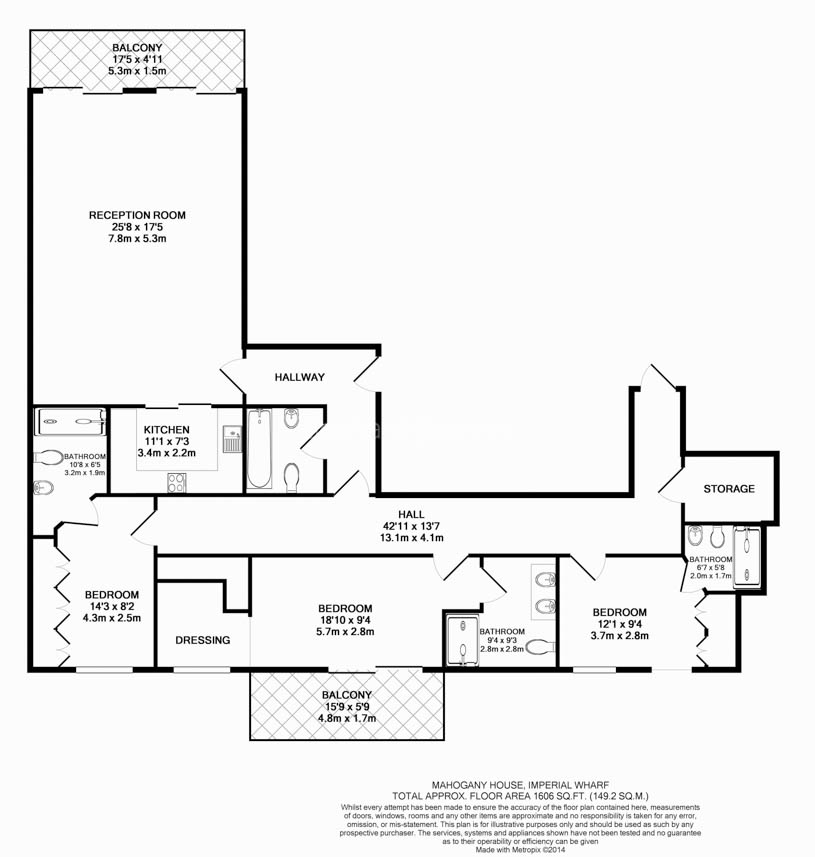 3  bedrooms flat to rent in Lensbury Avenue, Fulham, SW6-Floorplan