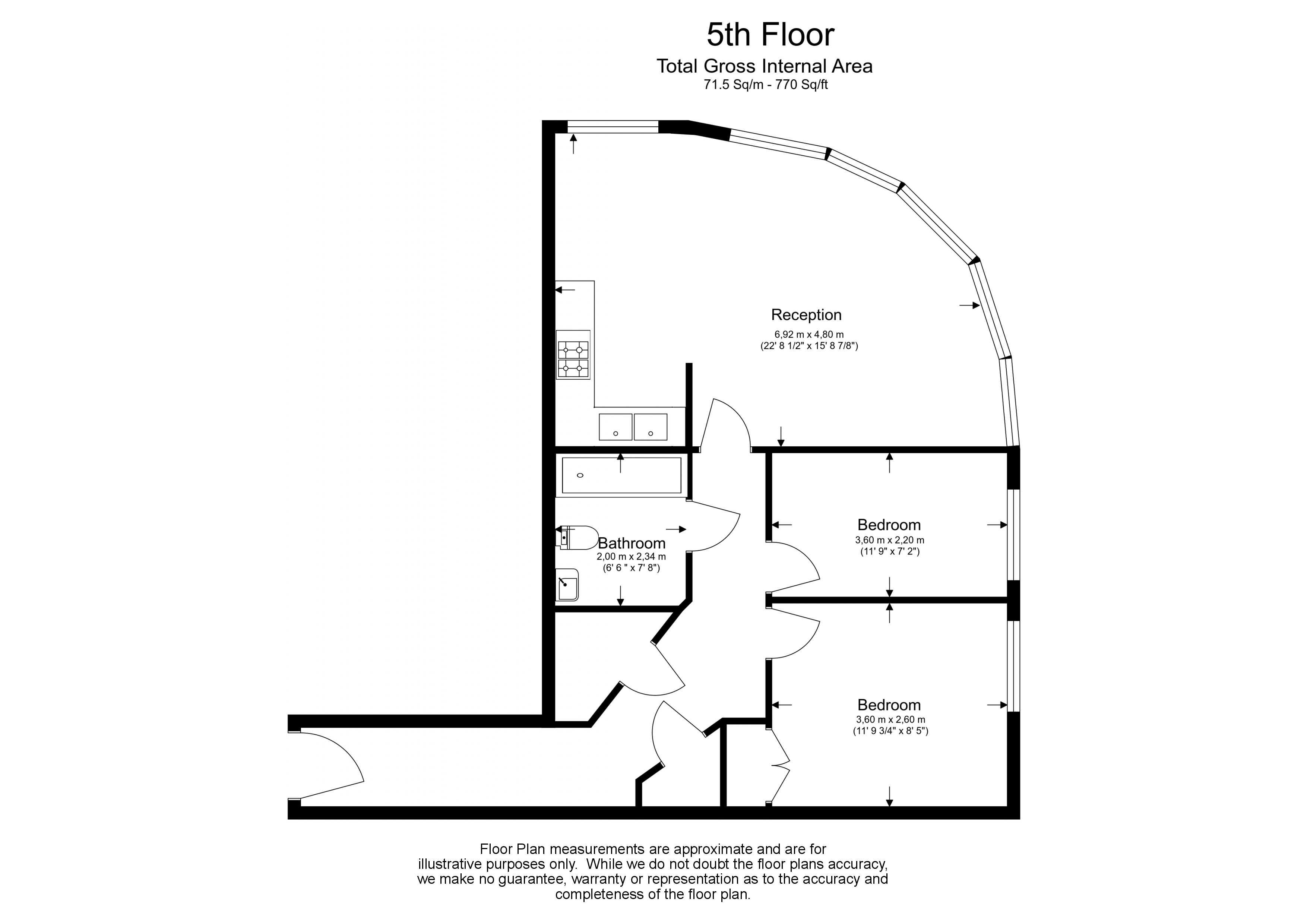 2  bedrooms flat to rent in Townmead Road, Imperial Wharf, SW6-Floorplan