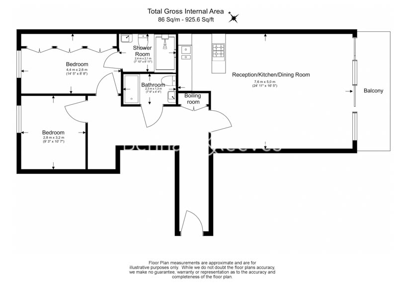 2  bedrooms flat to rent in Mahogany House, Lensbury Avenue,  SW6-Floorplan