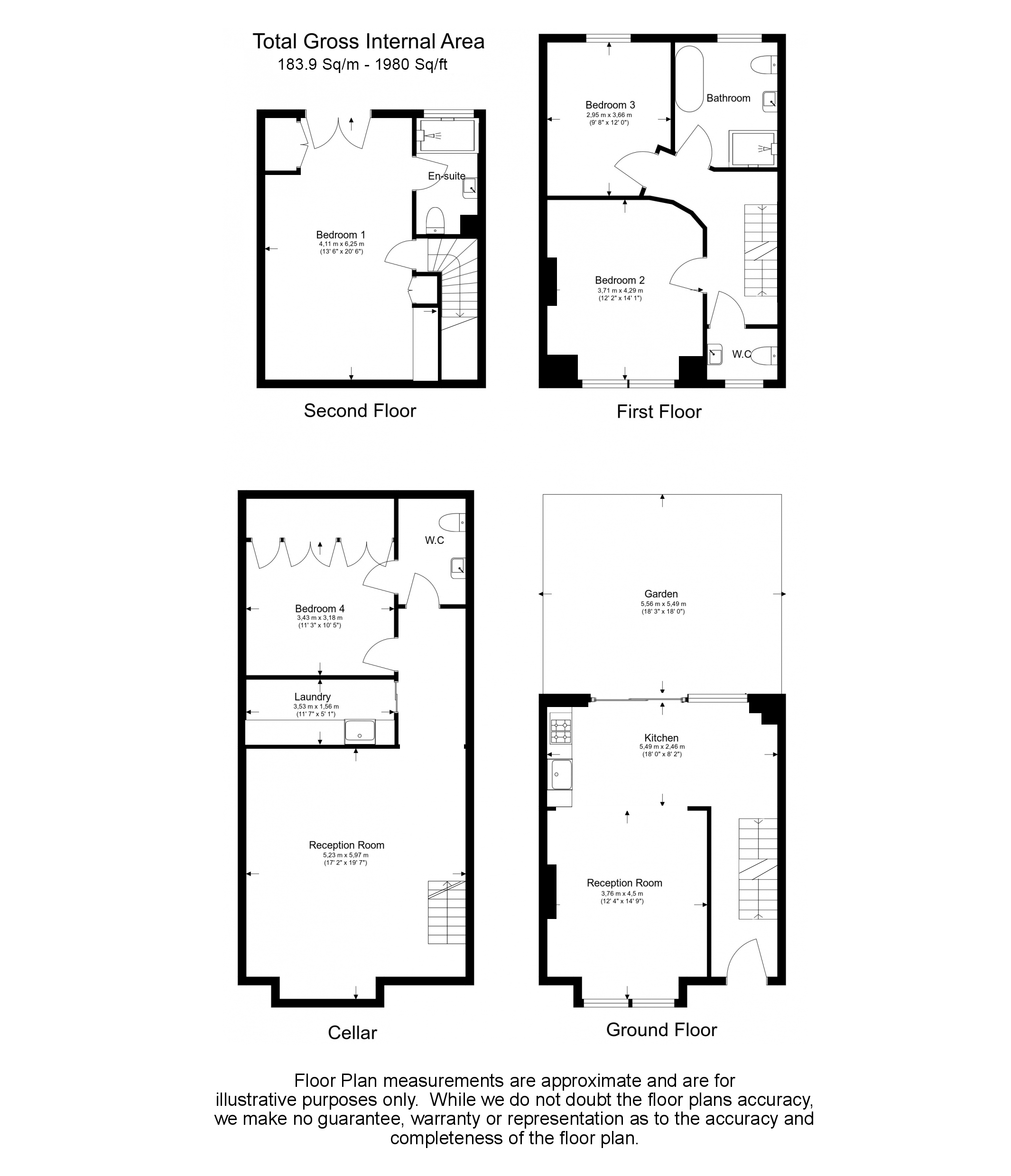 4 bedrooms house to rent in Filmer Road, Fulham, SW6-Floorplan