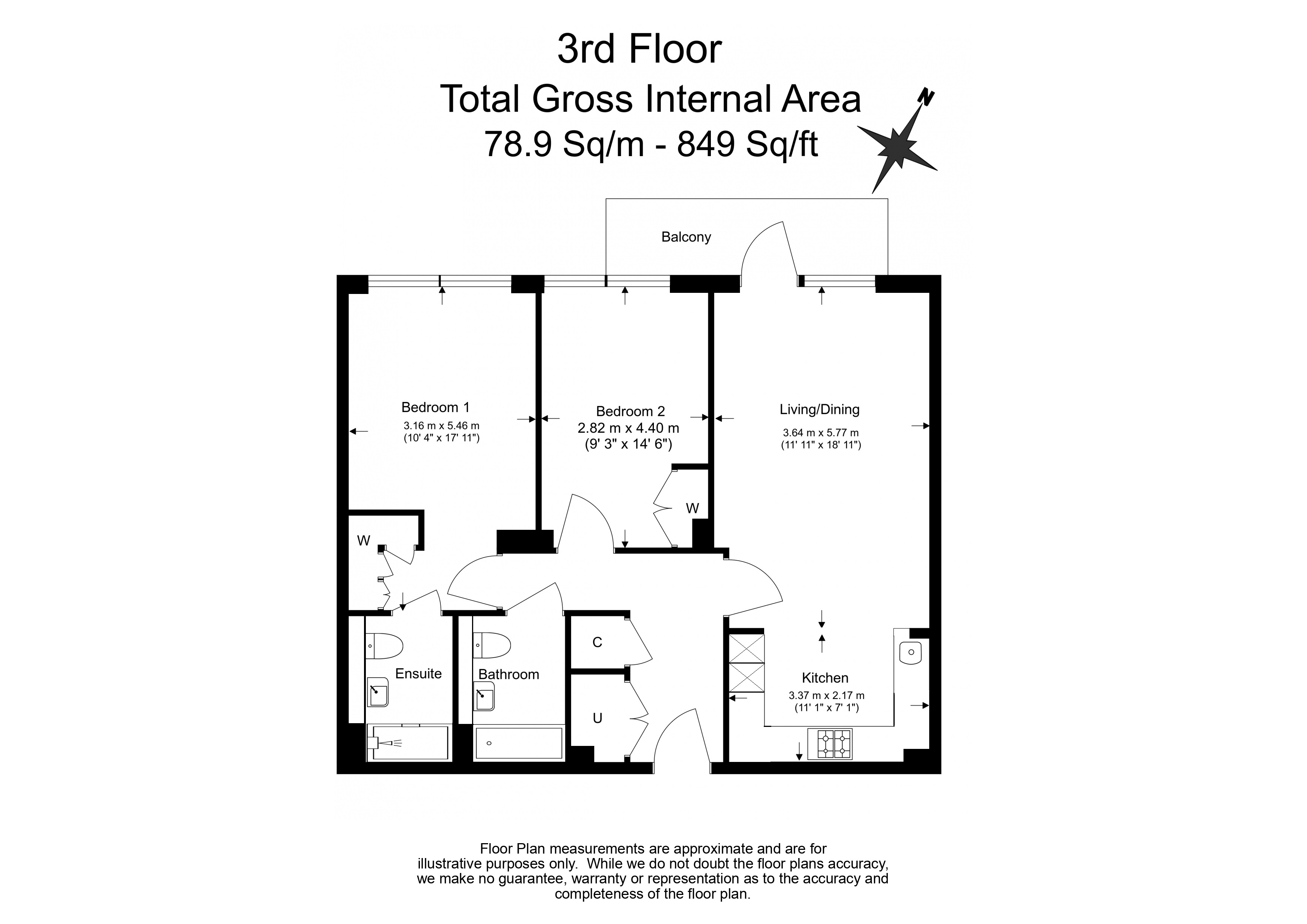 2  bedrooms flat to rent in Westwood Building, Lockgate Road, SW6-Floorplan