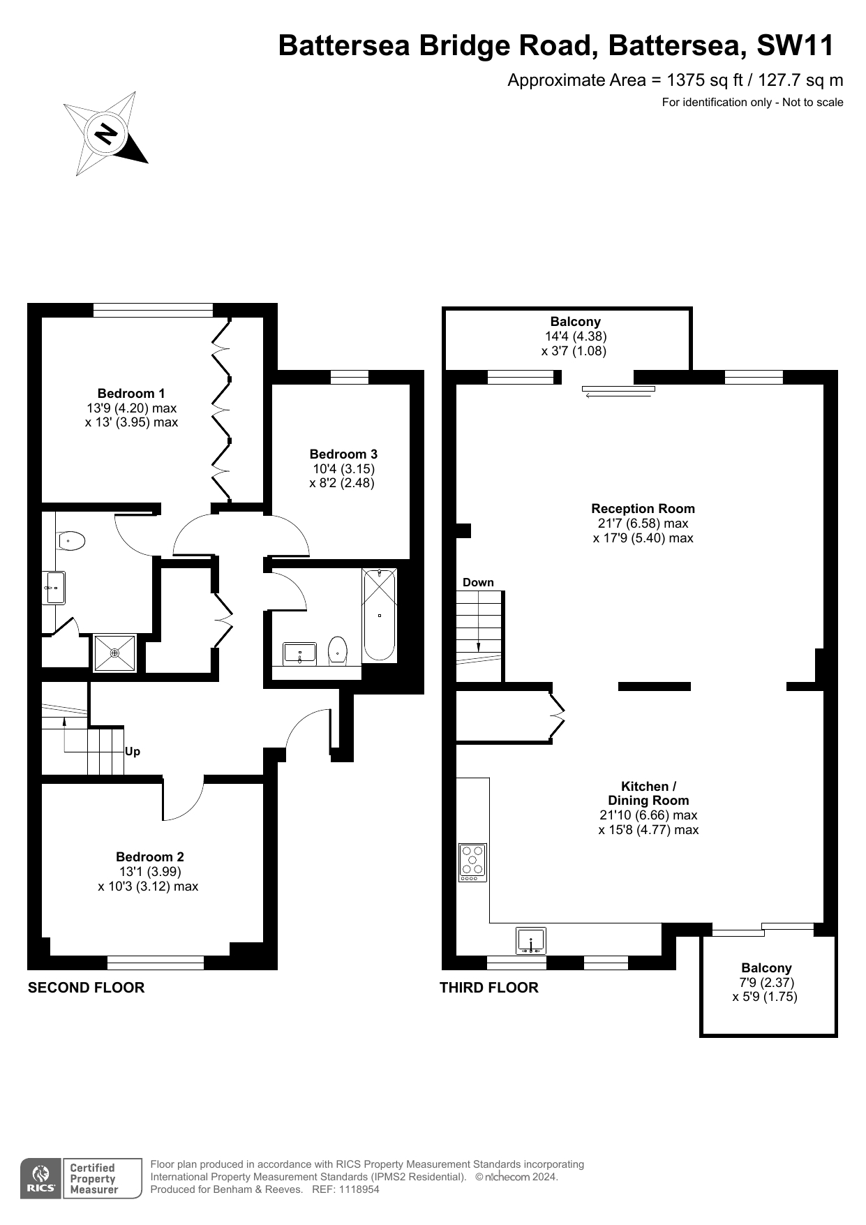 3  bedrooms flat to rent in Battersea Bridge Road, Imperial Wharf, SW11-Floorplan