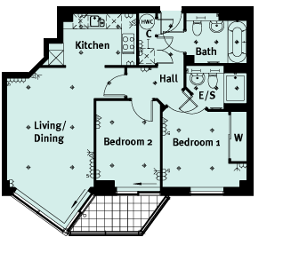 2 bedrooms flat to rent in Battersea Reach, Battersea, SW18-Floorplan