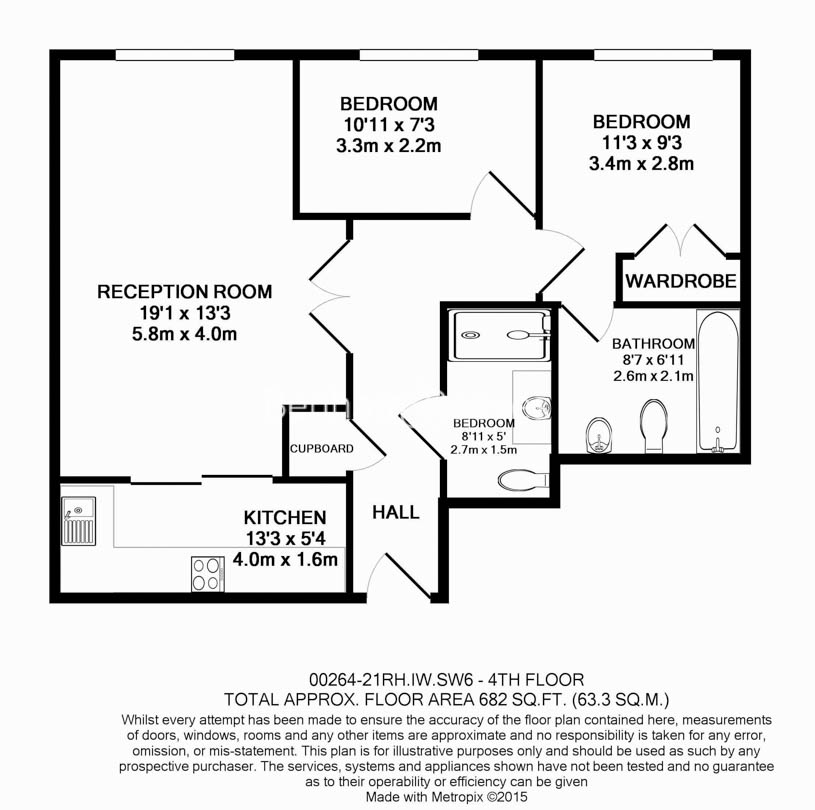 2  bedrooms flat to rent in Lensbury Avenue, Fulham, SW6-Floorplan