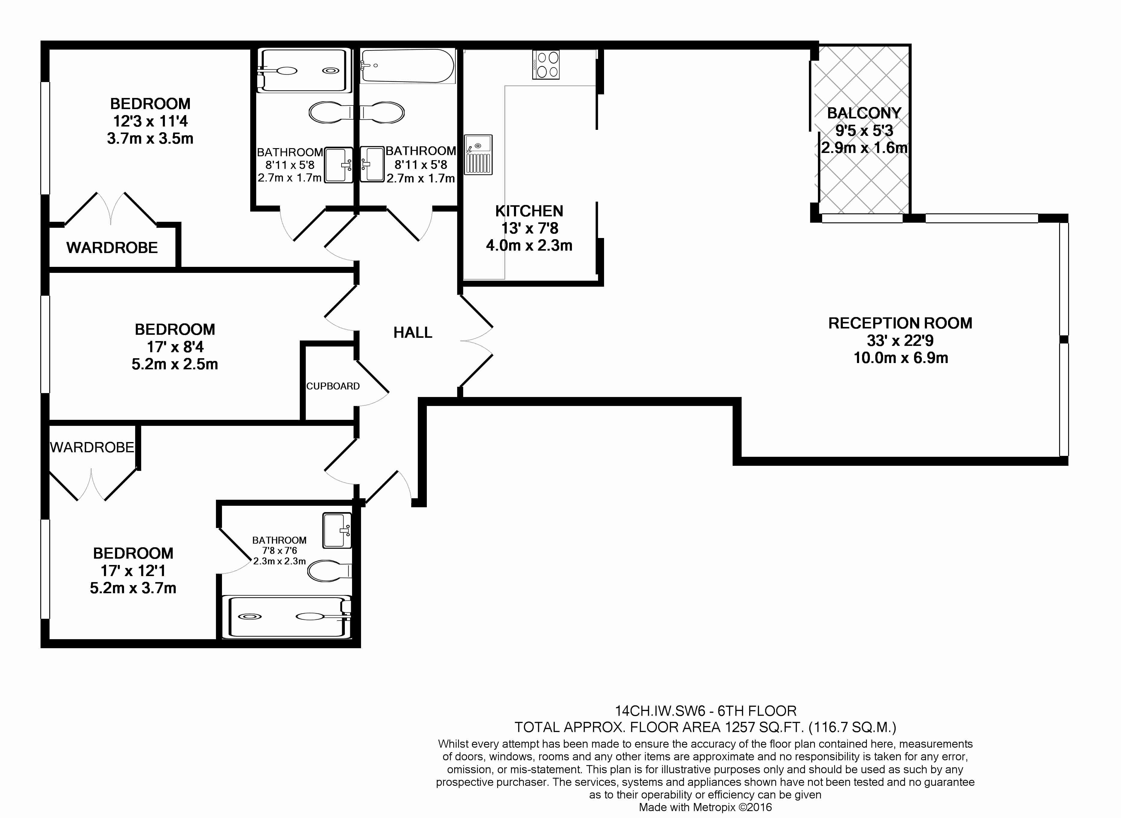 3  bedrooms flat to rent in Lensbury Avenue, Imperial Wharf, SW6-Floorplan