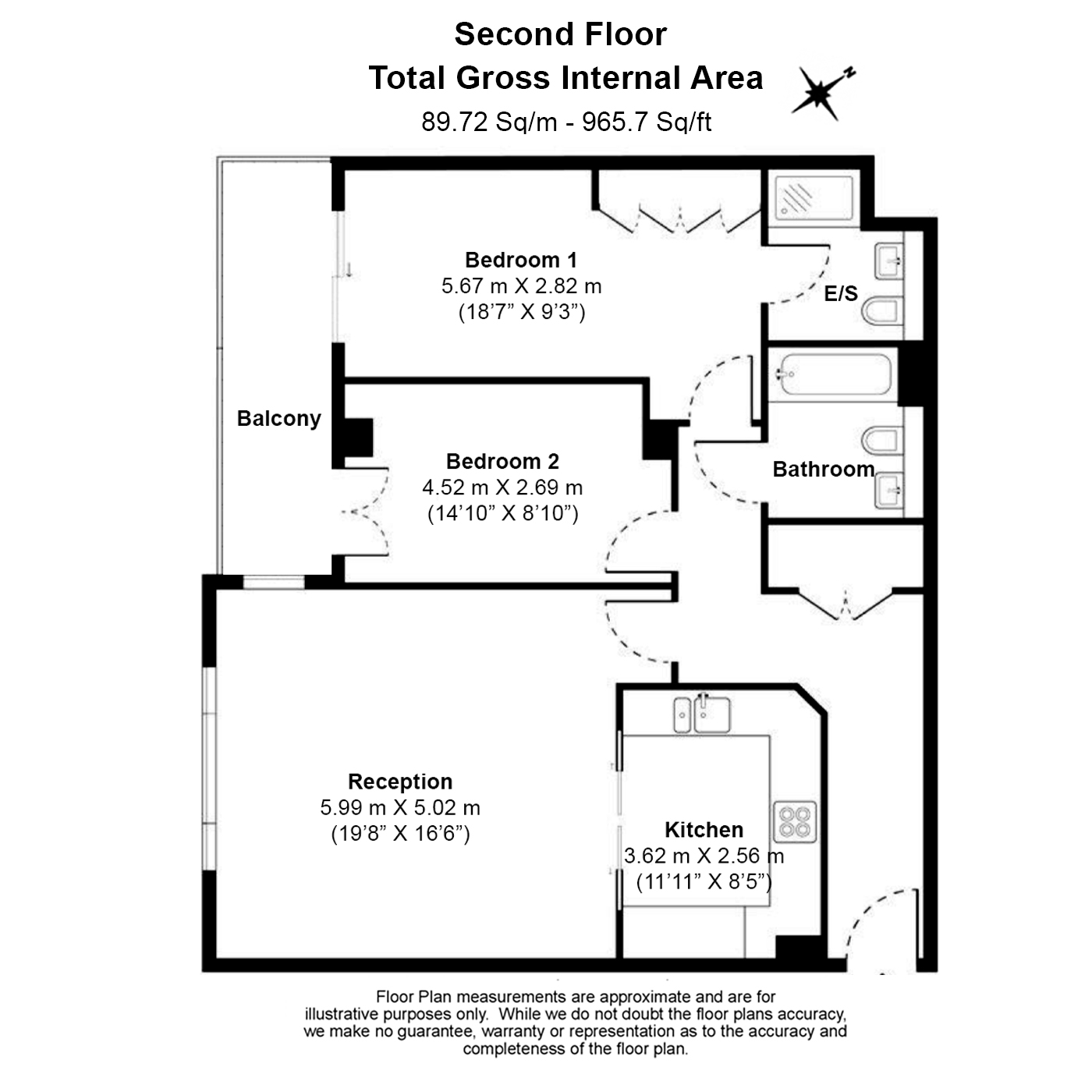 2  bedrooms flat to rent in Lensbury Avenue, Fulham, SW6-Floorplan