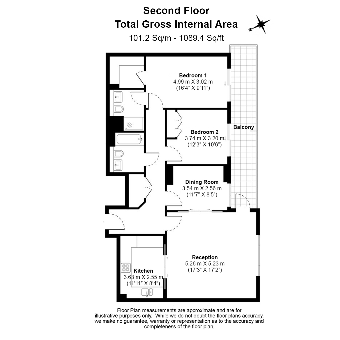 3 bedrooms flat to rent in Lensbury Avenue, Fulham, SW6-Floorplan