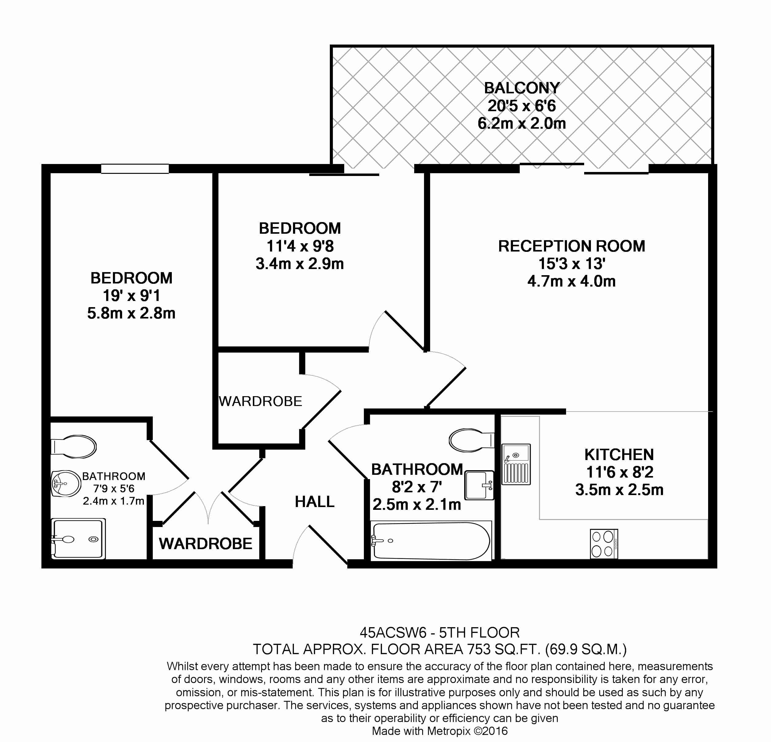 2  bedrooms flat to rent in Lensbury Avenue, Fulham, SW6-Floorplan