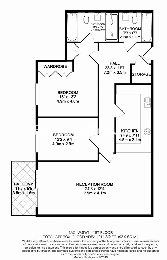 2  bedrooms flat to rent in Lensbury Avenue, Fulham, SW6-Floorplan