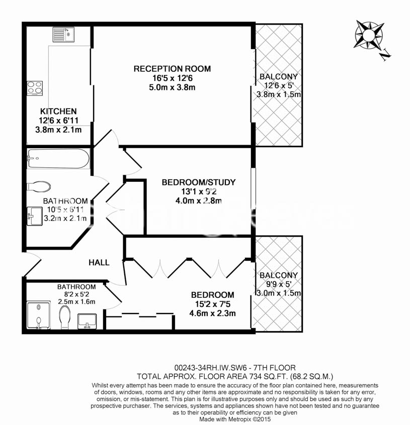 2 bedrooms flat to rent in Lensbury Avenue, Fulham, SW6-Floorplan