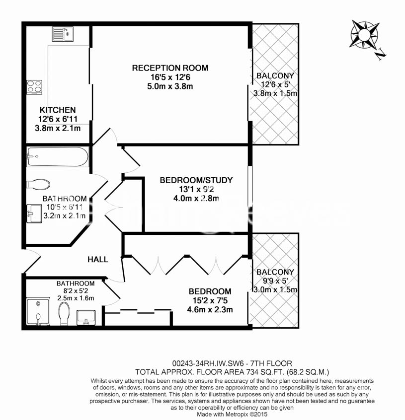 2  bedrooms flat to rent in Lensbury Avenue, Fulham, SW6-Floorplan