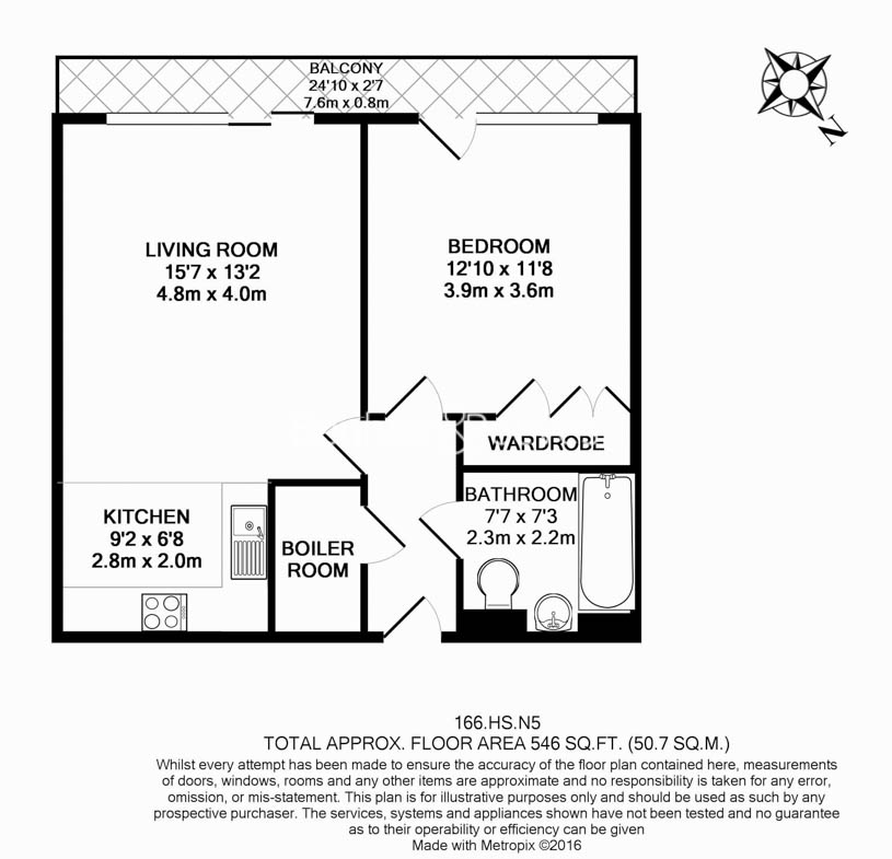 1  bedroom flat to rent in Highbury Stadium Square, Highbury, N5-Floorplan