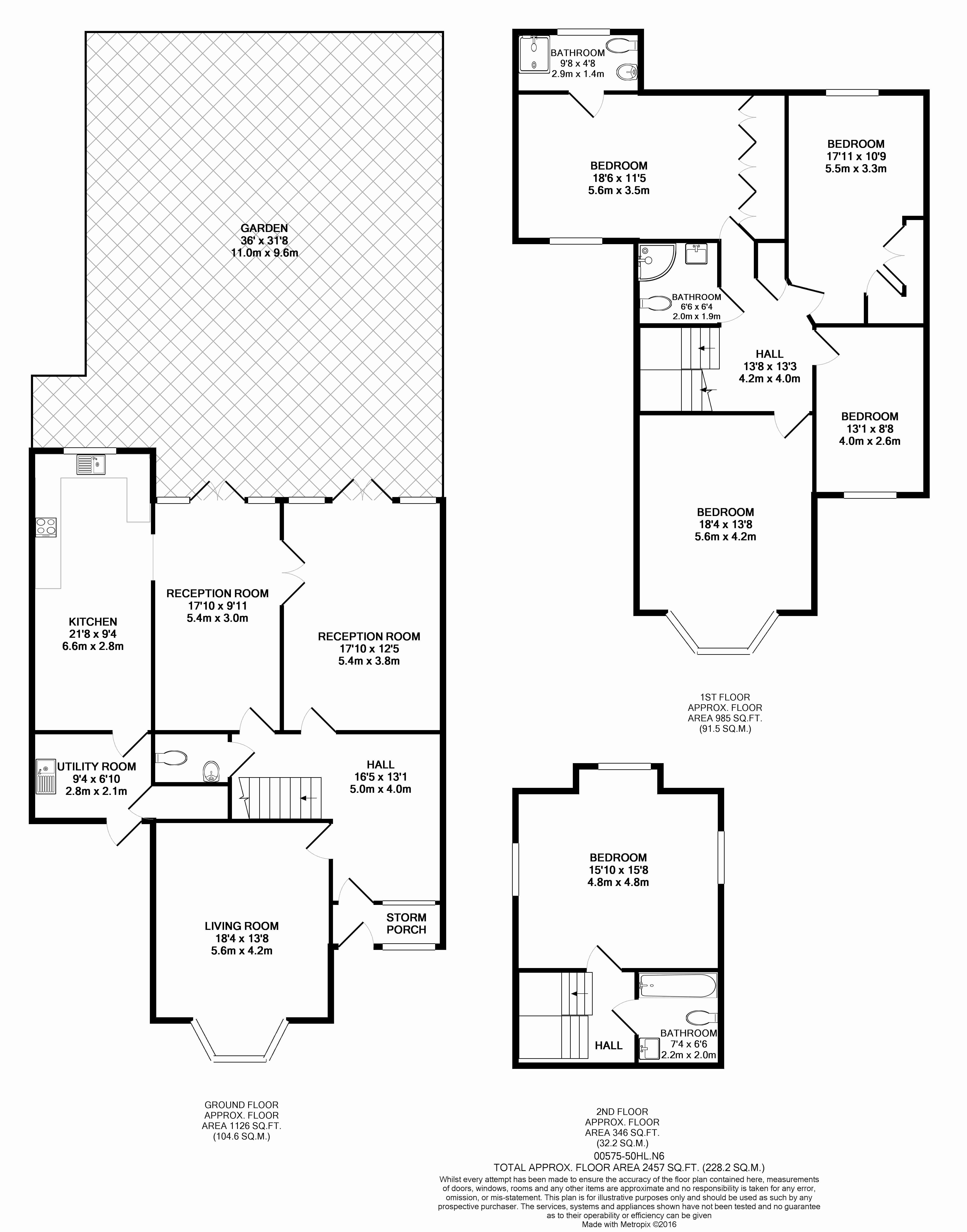5  bedrooms house to rent in Hillway, Holly Lodge Estate, N6-Floorplan