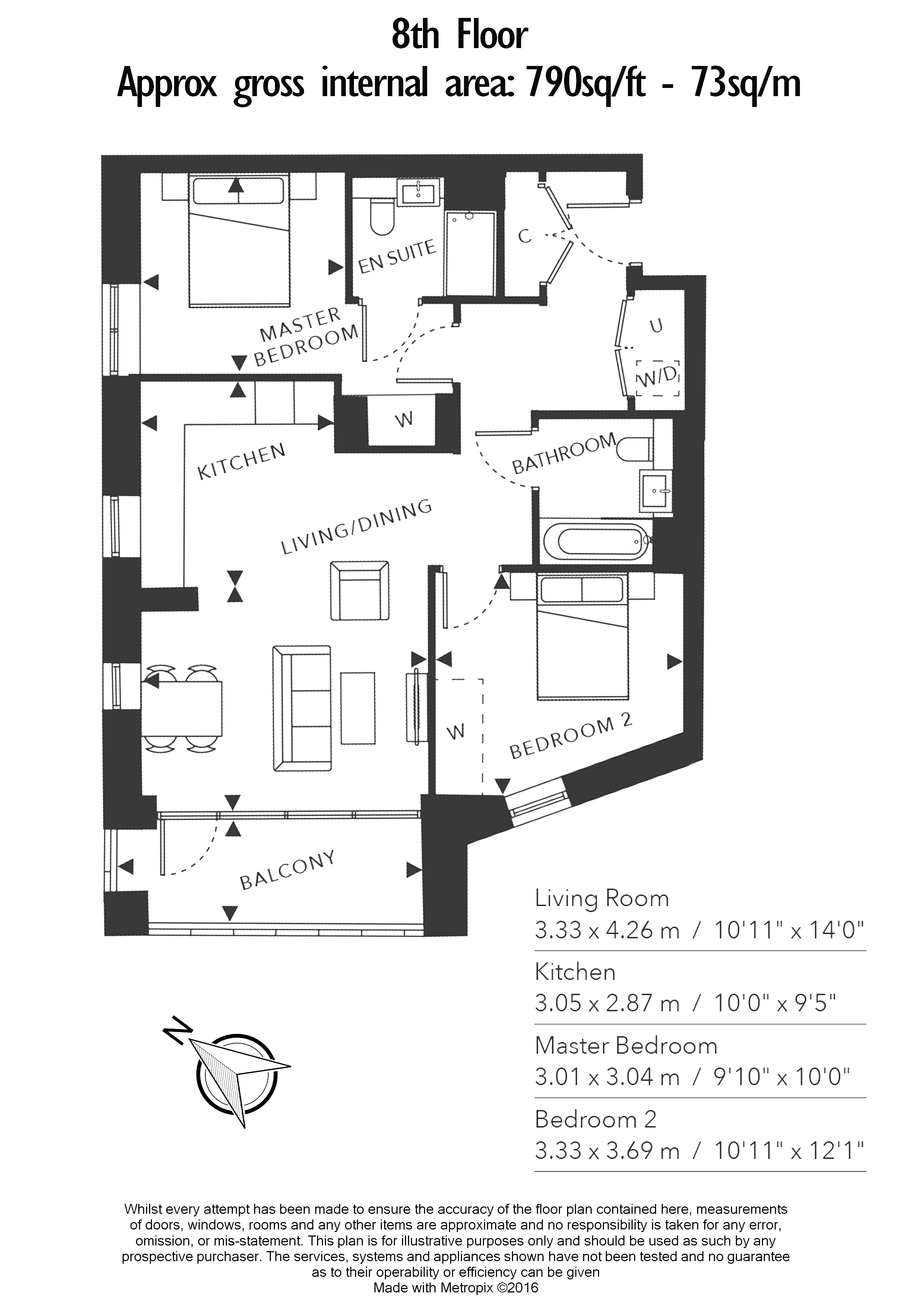 2  bedrooms flat to rent in Alington House, Highgate, N8-Floorplan