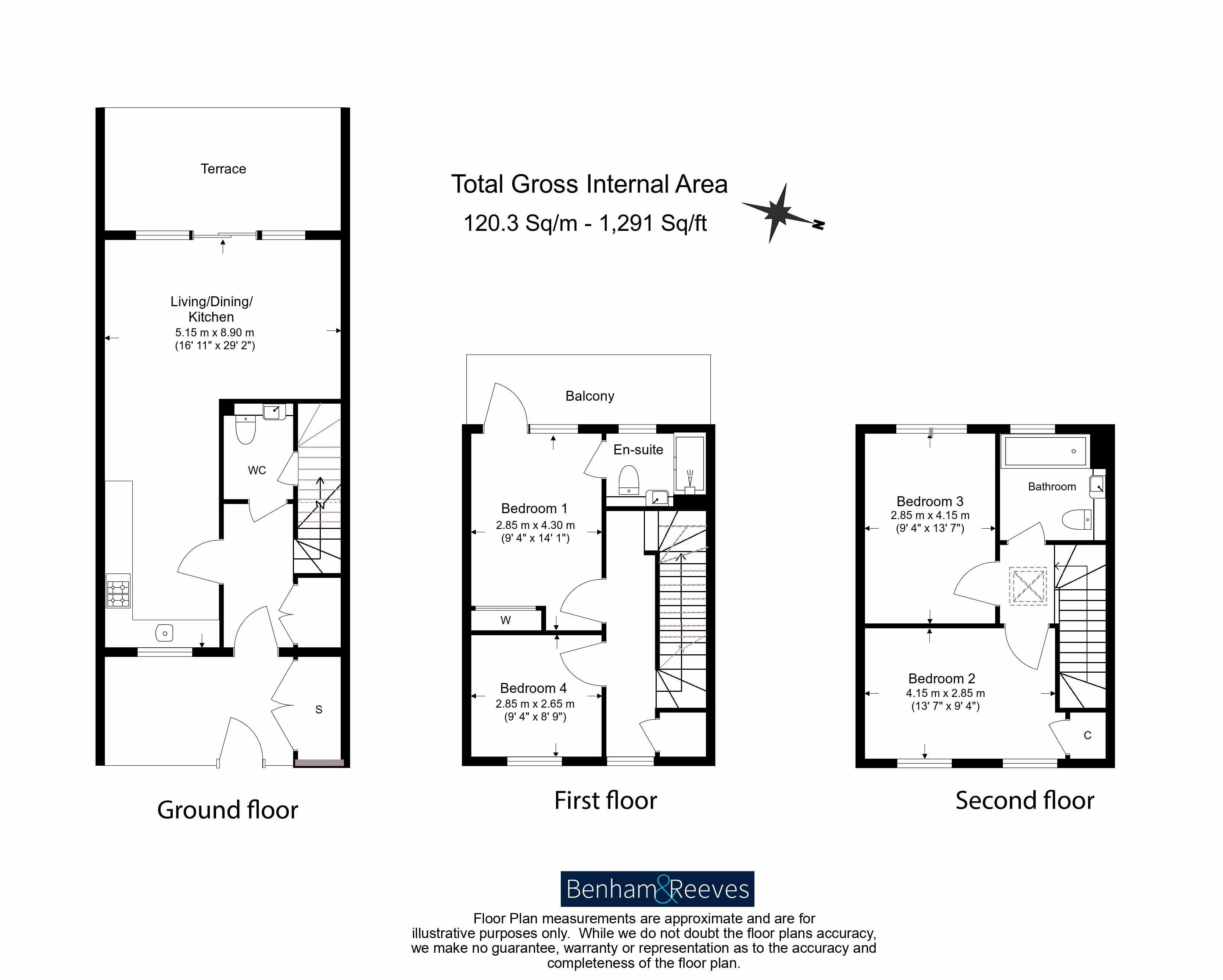 4 bedrooms  for sale in Cowan Gardens, Highgate, N15-Floorplan