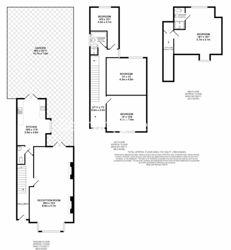 4 bedrooms house to rent in Claremont Road, Highgate, N6-Floorplan