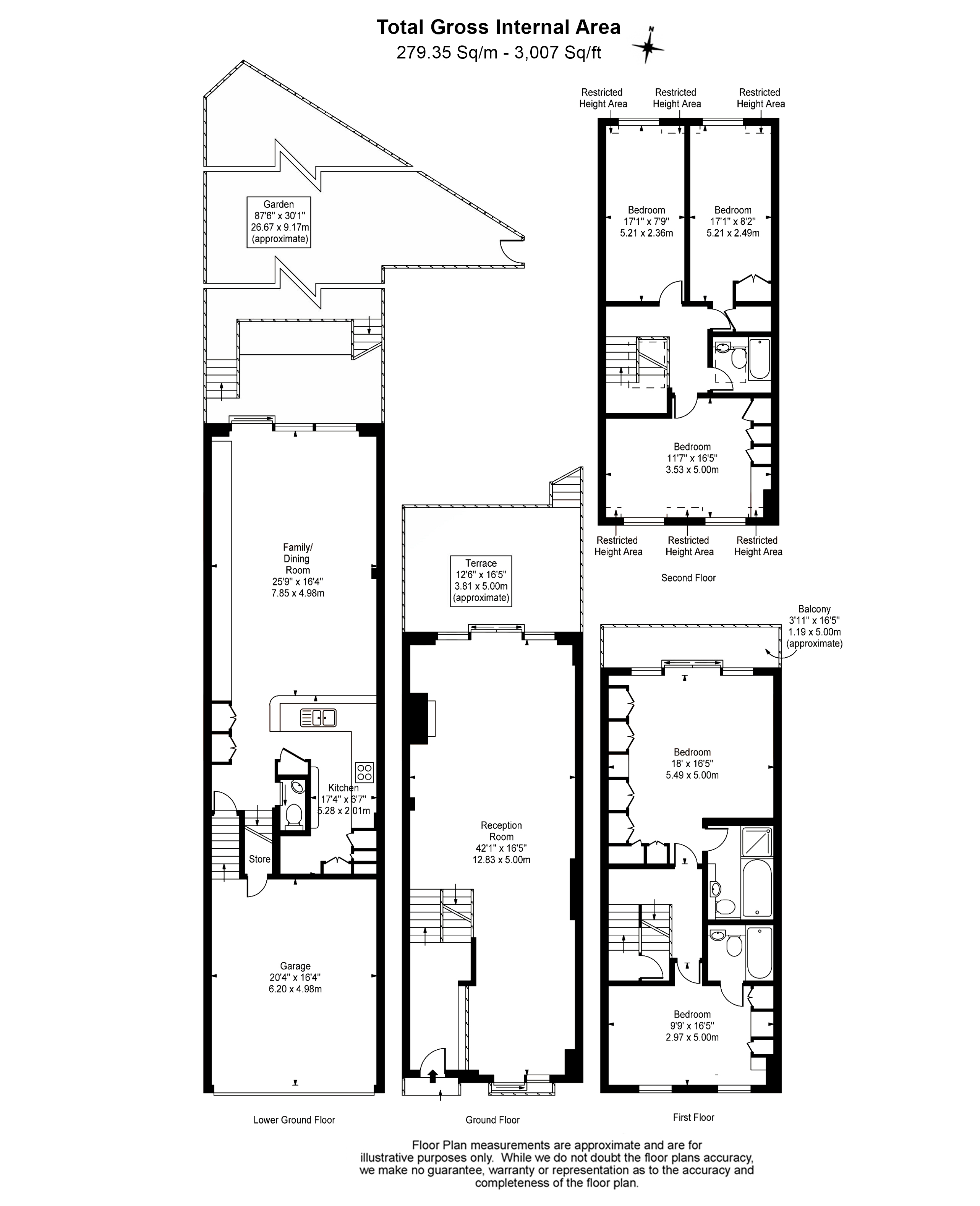 5  bedrooms house to rent in Millfield Lane, Highgate, N6-Floorplan