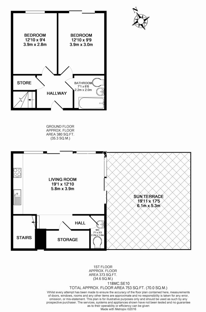 2  bedrooms flat to rent in John Harrison Way, North Greenwich, SE10-Floorplan