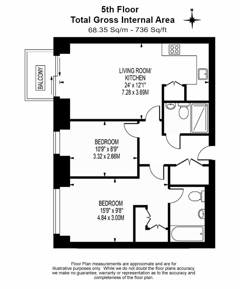 2  bedrooms flat to rent in Royal Arsenal Riverside, Woolwich, SE18-Floorplan