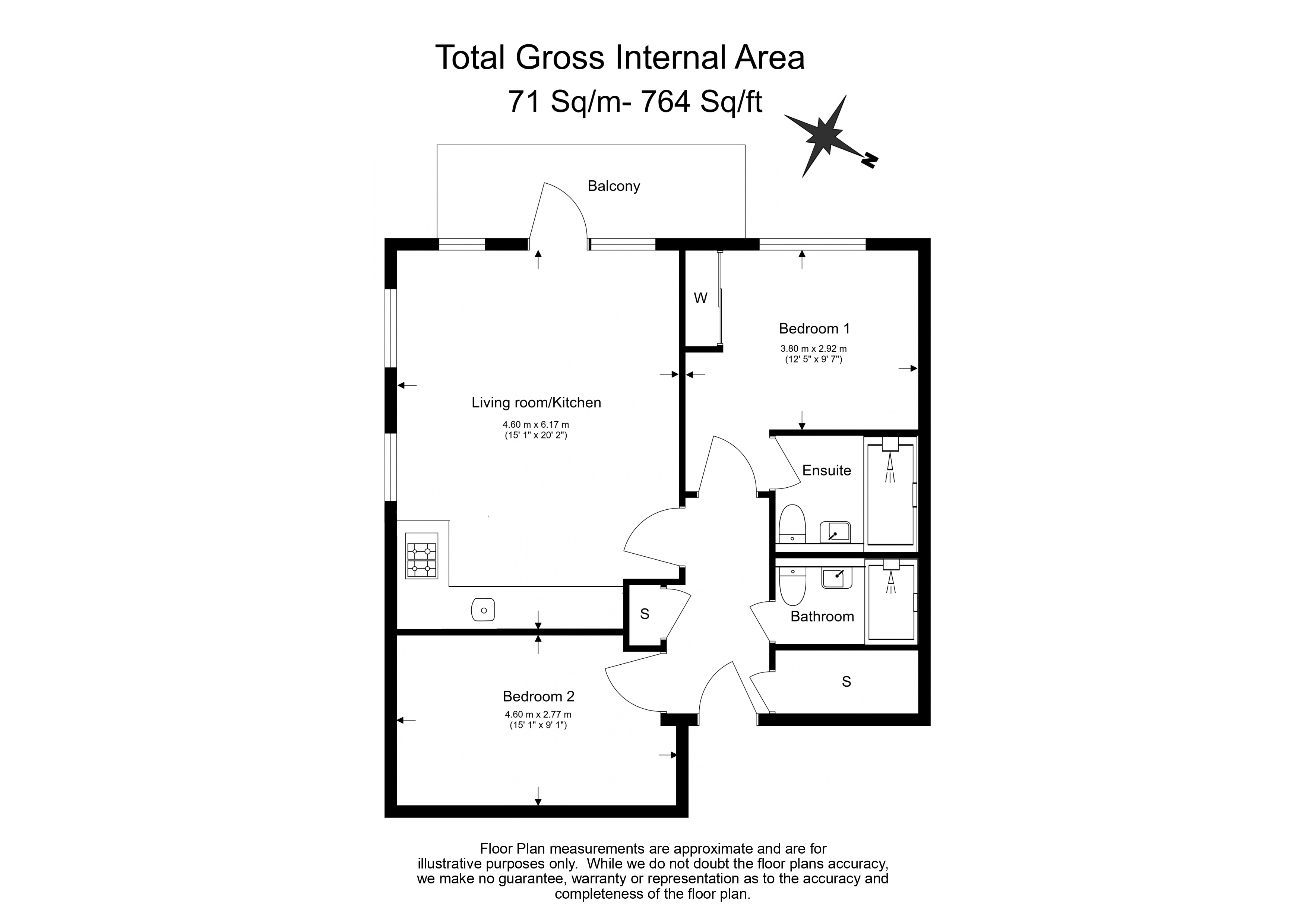 2  bedrooms flat to rent in Plumstead Road, Royal Arsenal Riverside, SE18-Floorplan