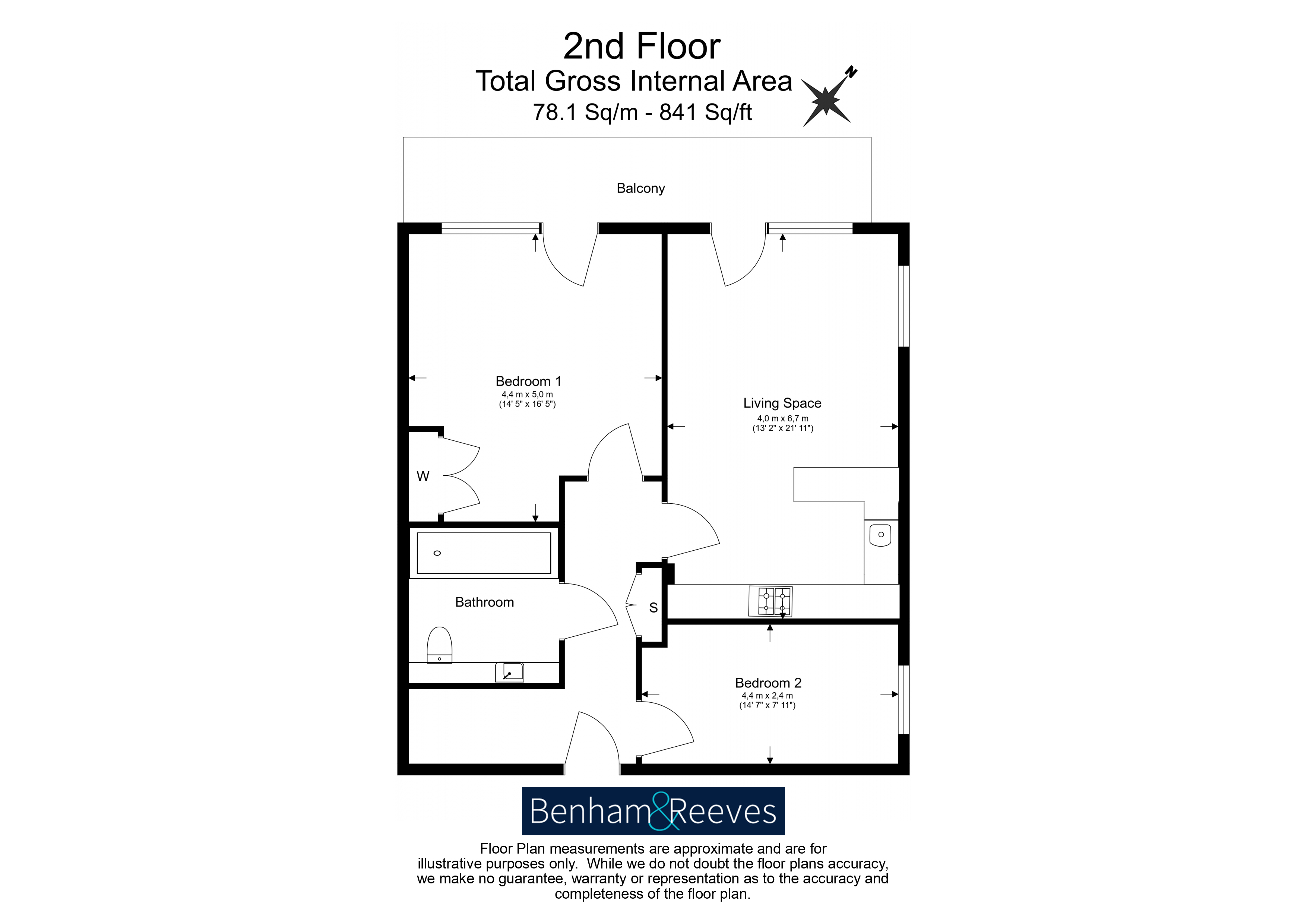 2  bedrooms flat to rent in Tilston Bright Square, Abbeywood, SE2-Floorplan