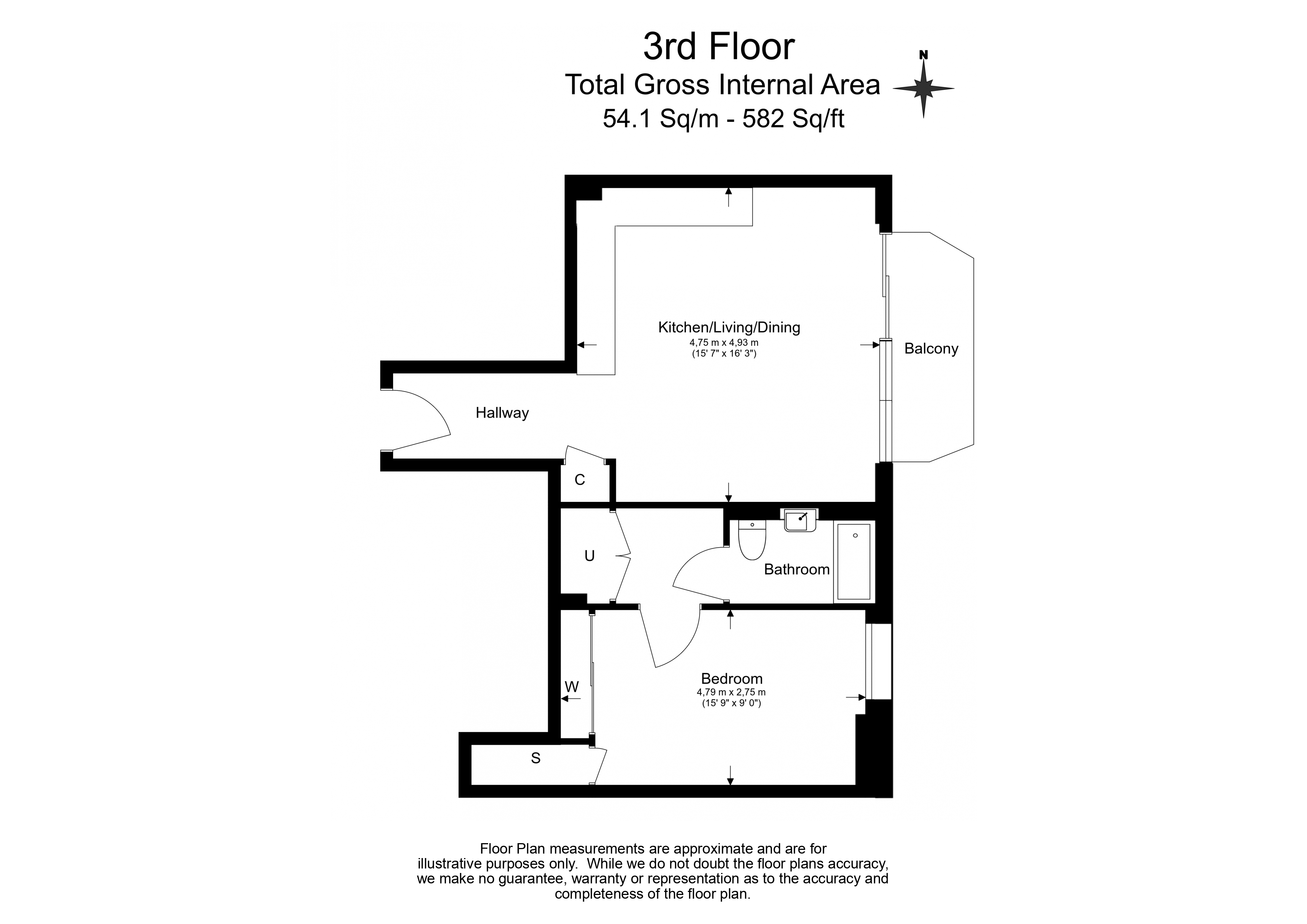 1  bedroom flat to rent in Brigadier Walk, Royal Arsenal Riverside, SE18-Floorplan