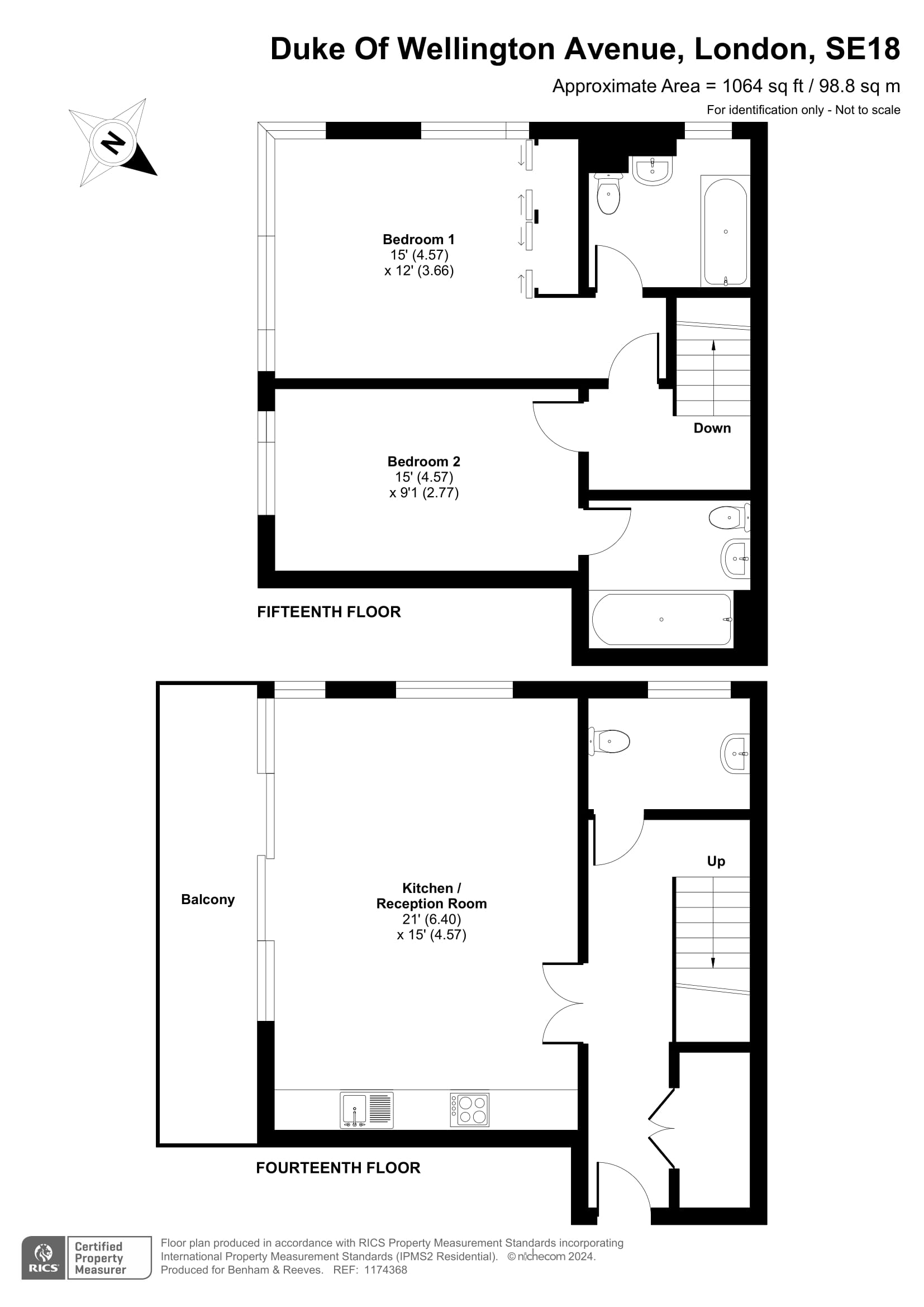 2  bedrooms flat to rent in Royal Arsenal Riverside, Duke of Wellington Avenue, SE18-Floorplan