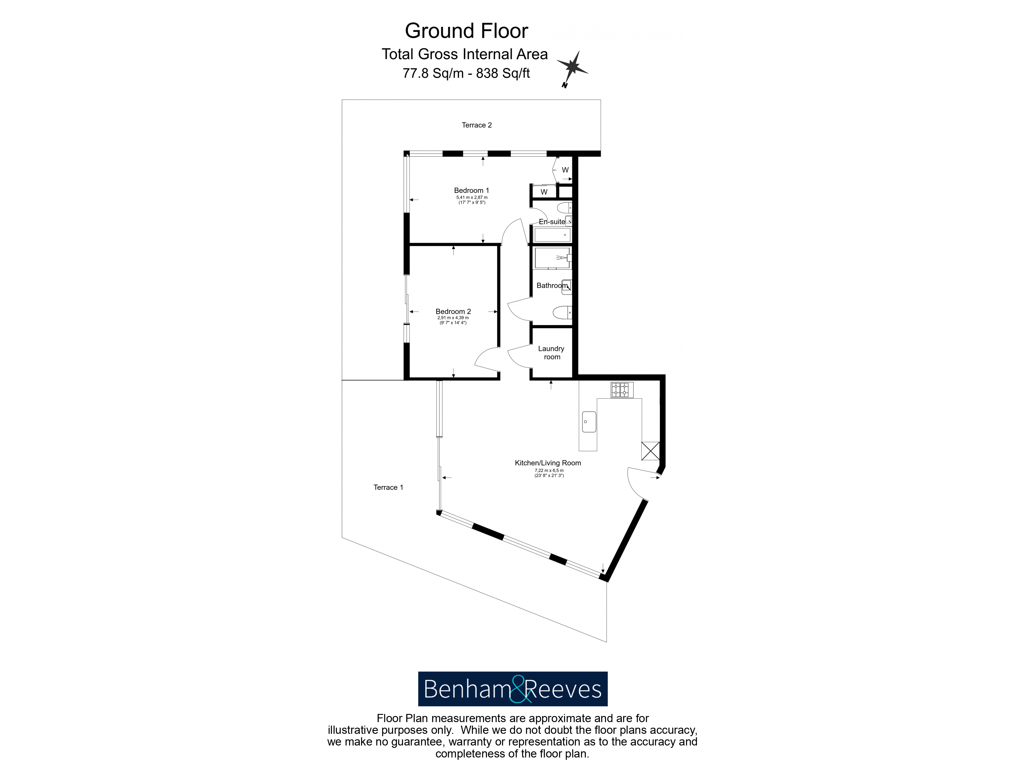 2  bedrooms flat to rent in Duke of Wellington Avenue, Royal Arsenal Riverside, SE18-Floorplan