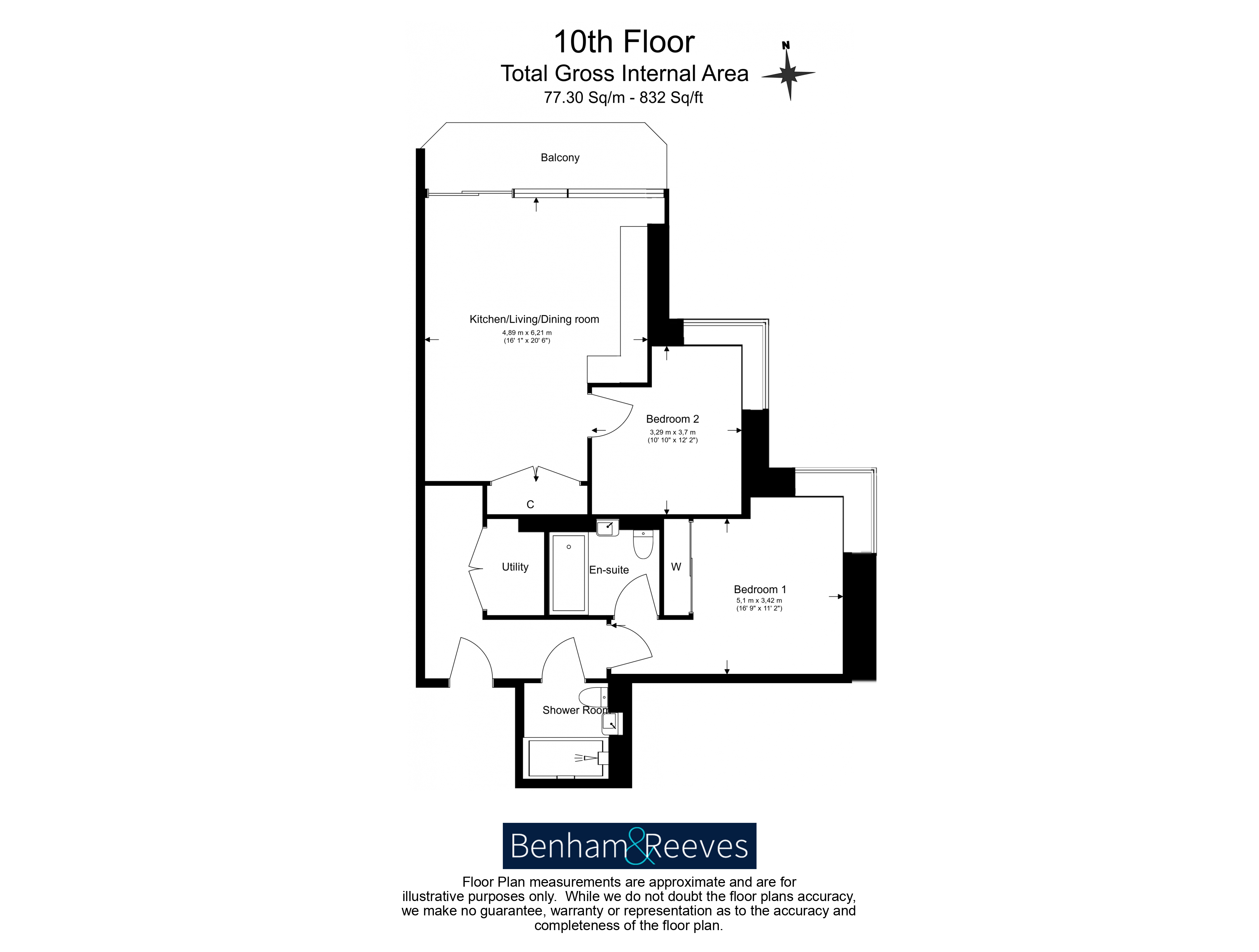 2  bedrooms flat to rent in Royal Arsenal Riverside, Woolwich, SE18-Floorplan