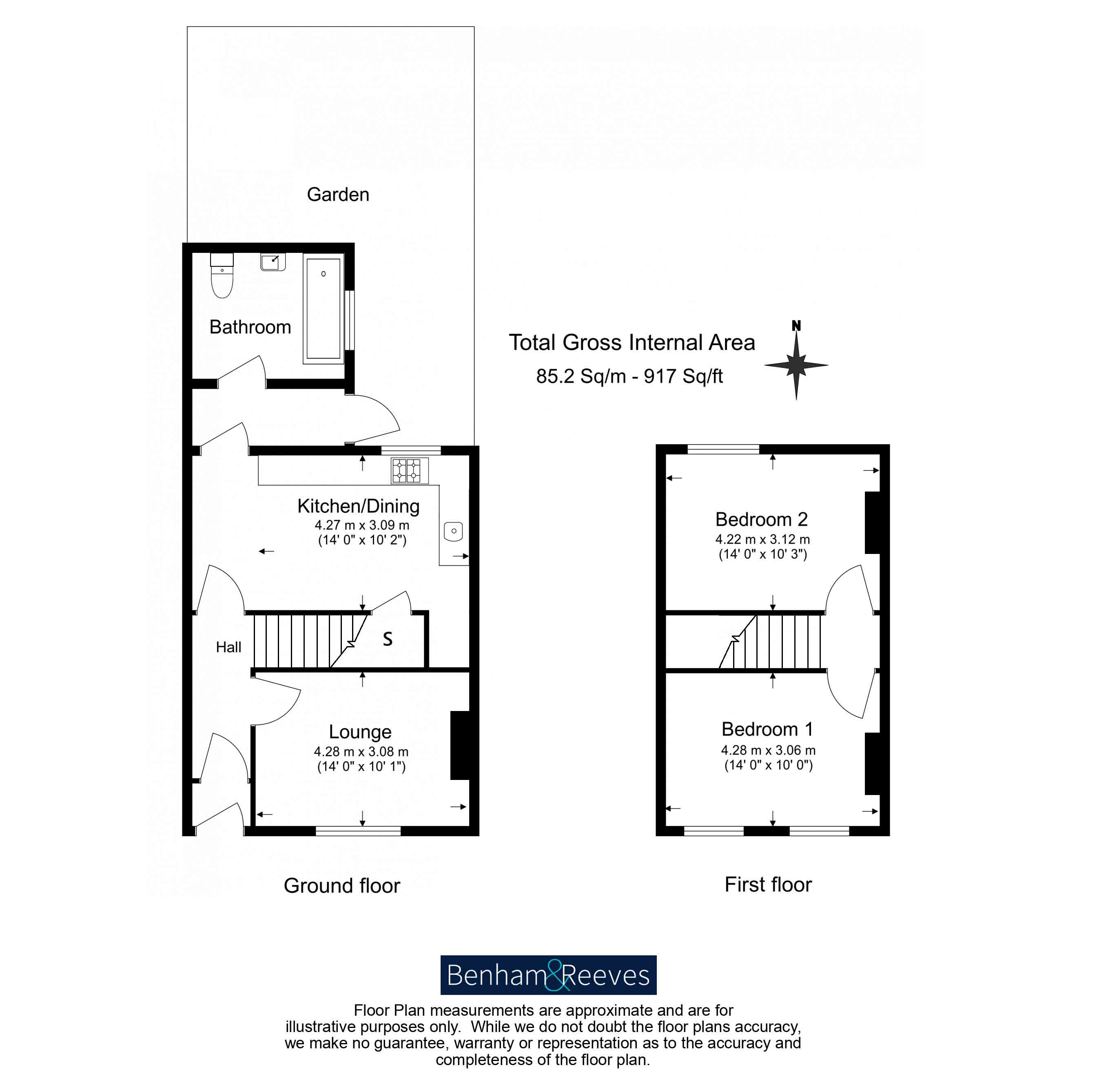 2  bedrooms flat to rent in Reidhaven Road, Woolwich, SE18-Floorplan