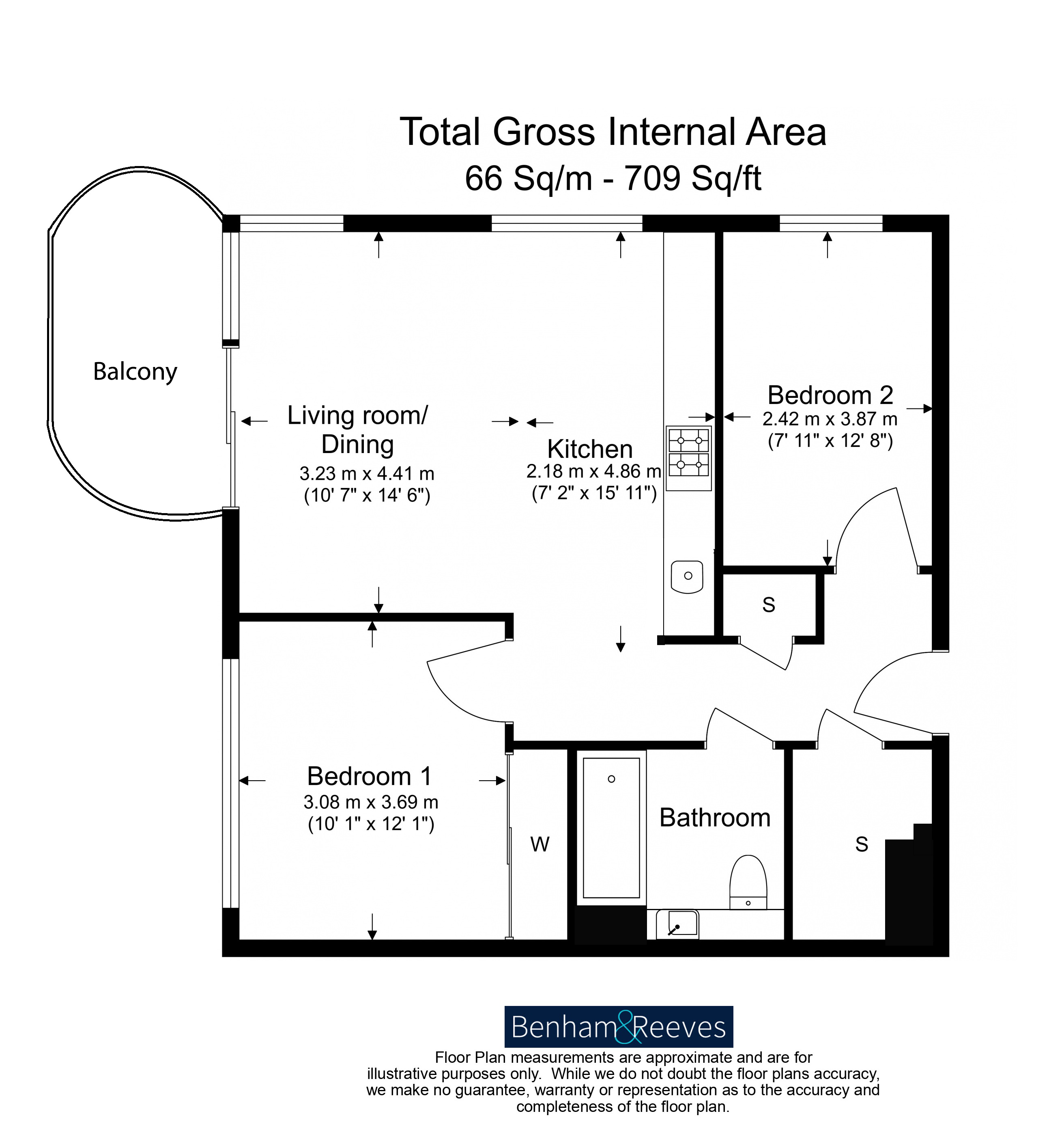 2  bedrooms flat to rent in Astel Road, Kidbrooke Village, SE3-Floorplan