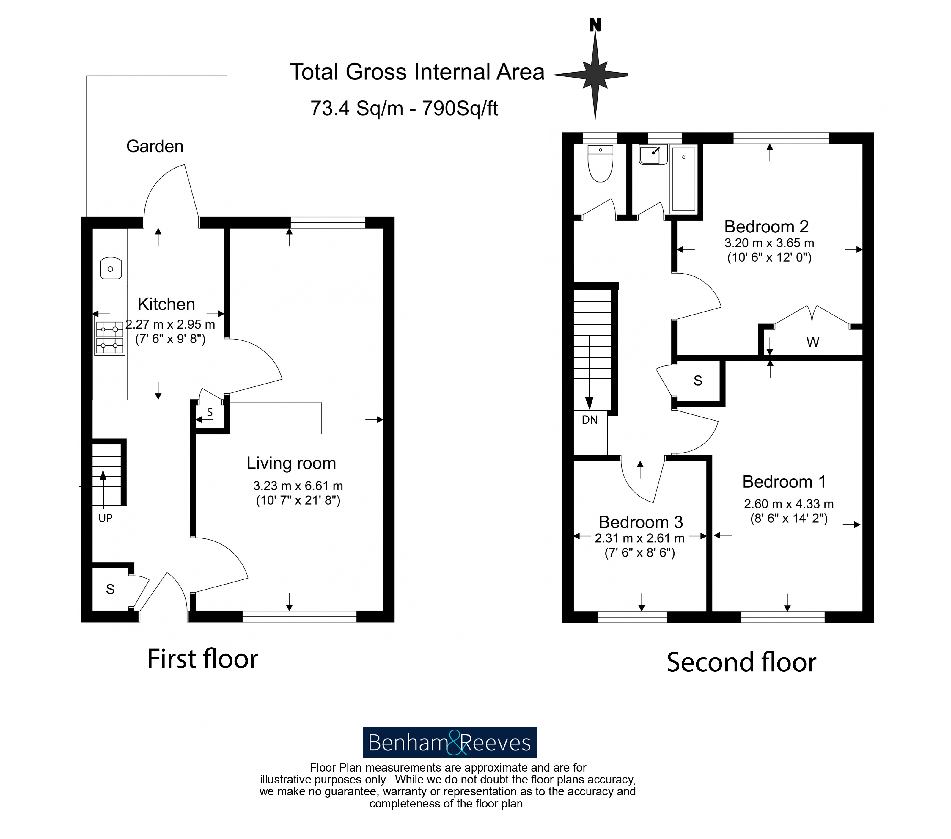 3  bedrooms flat to rent in Clendon Way, Woolwich,SE18-Floorplan