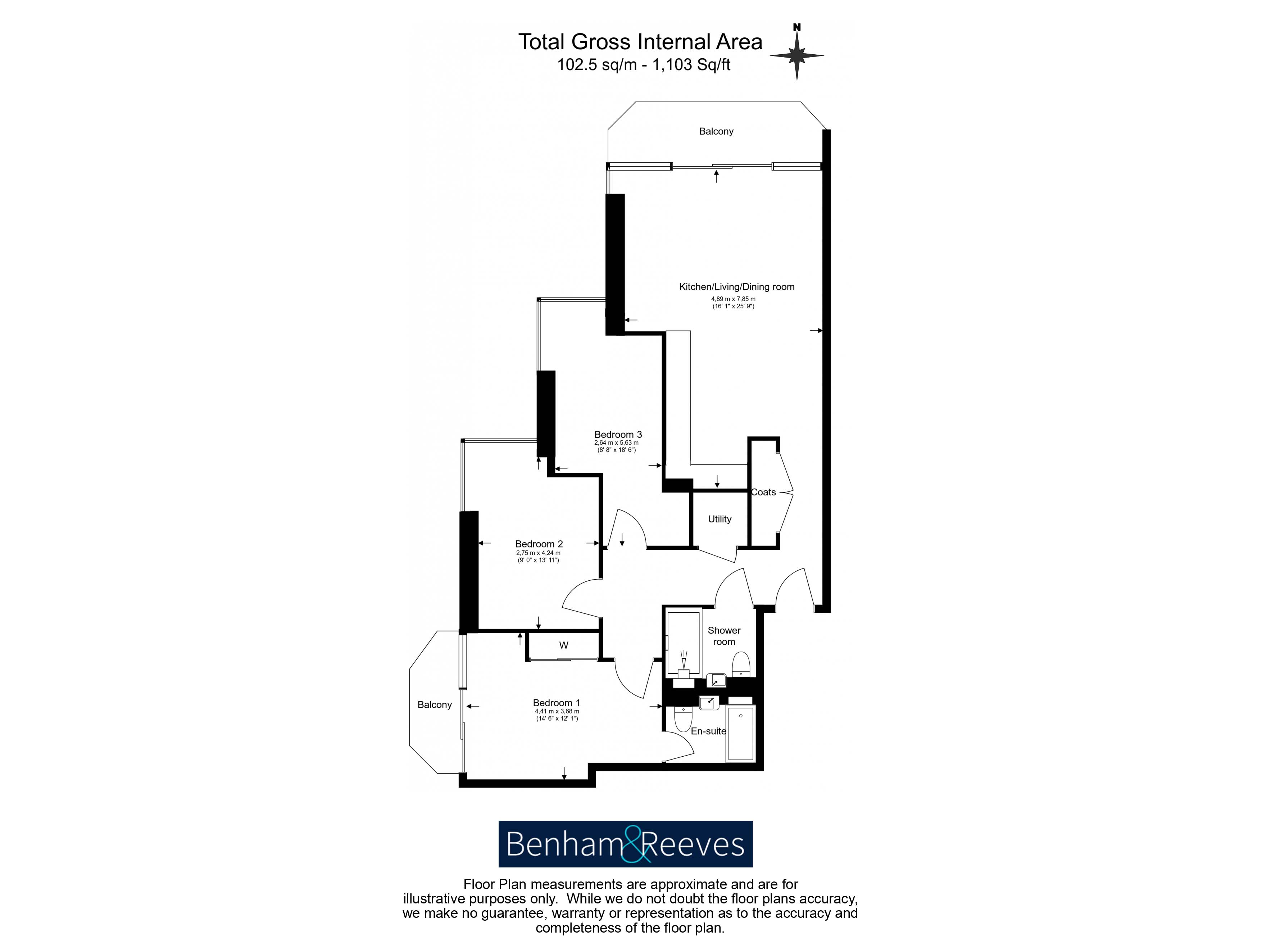 3  bedrooms flat to rent in Brigadier Walk, Royal Arsenal Riverside, SE18-Floorplan