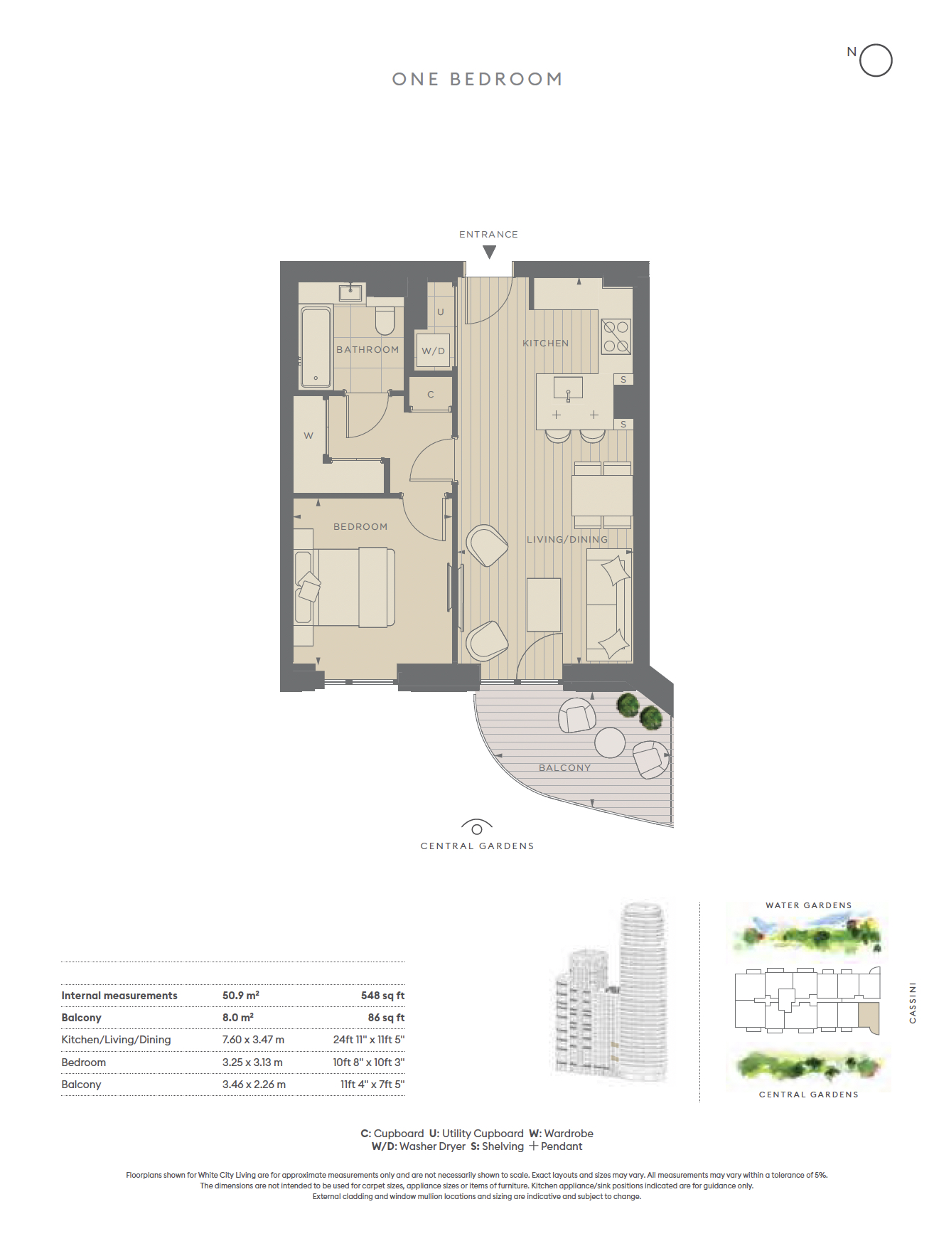 1 bedroom flat to rent in Cascade Way, White City, W12-Floorplan