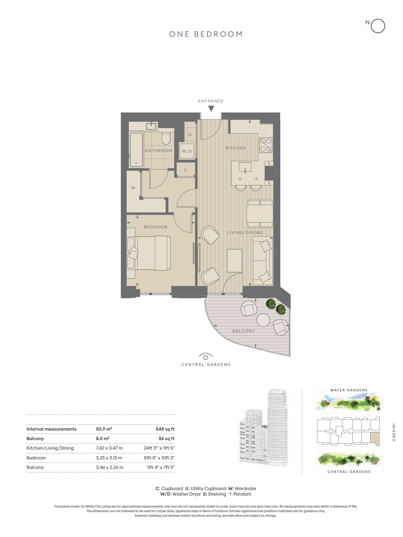 1  bedroom flat to rent in Cascade Way, White City, W12-Floorplan