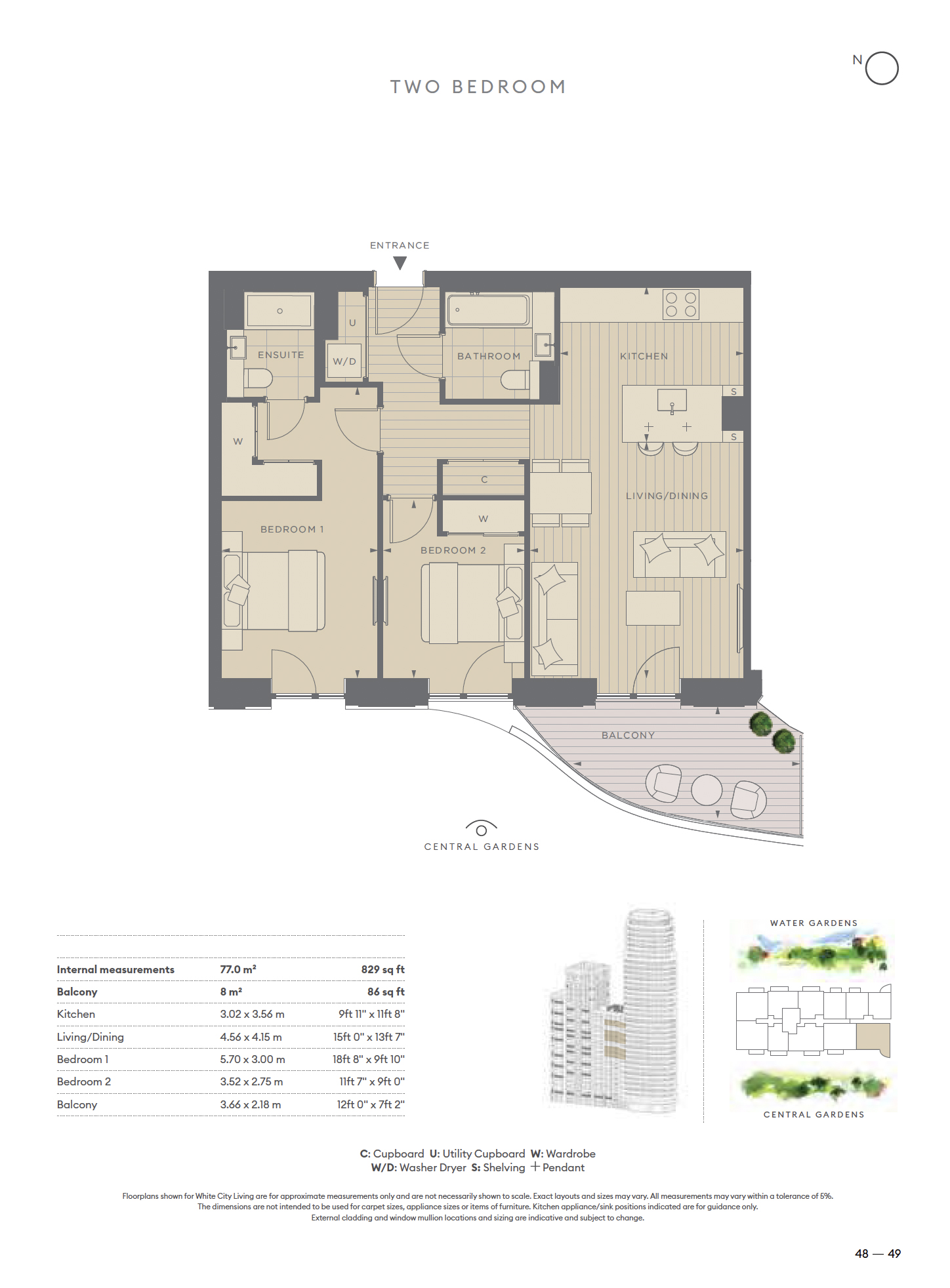 2  bedrooms flat to rent in Cascade Way, White City, W12-Floorplan