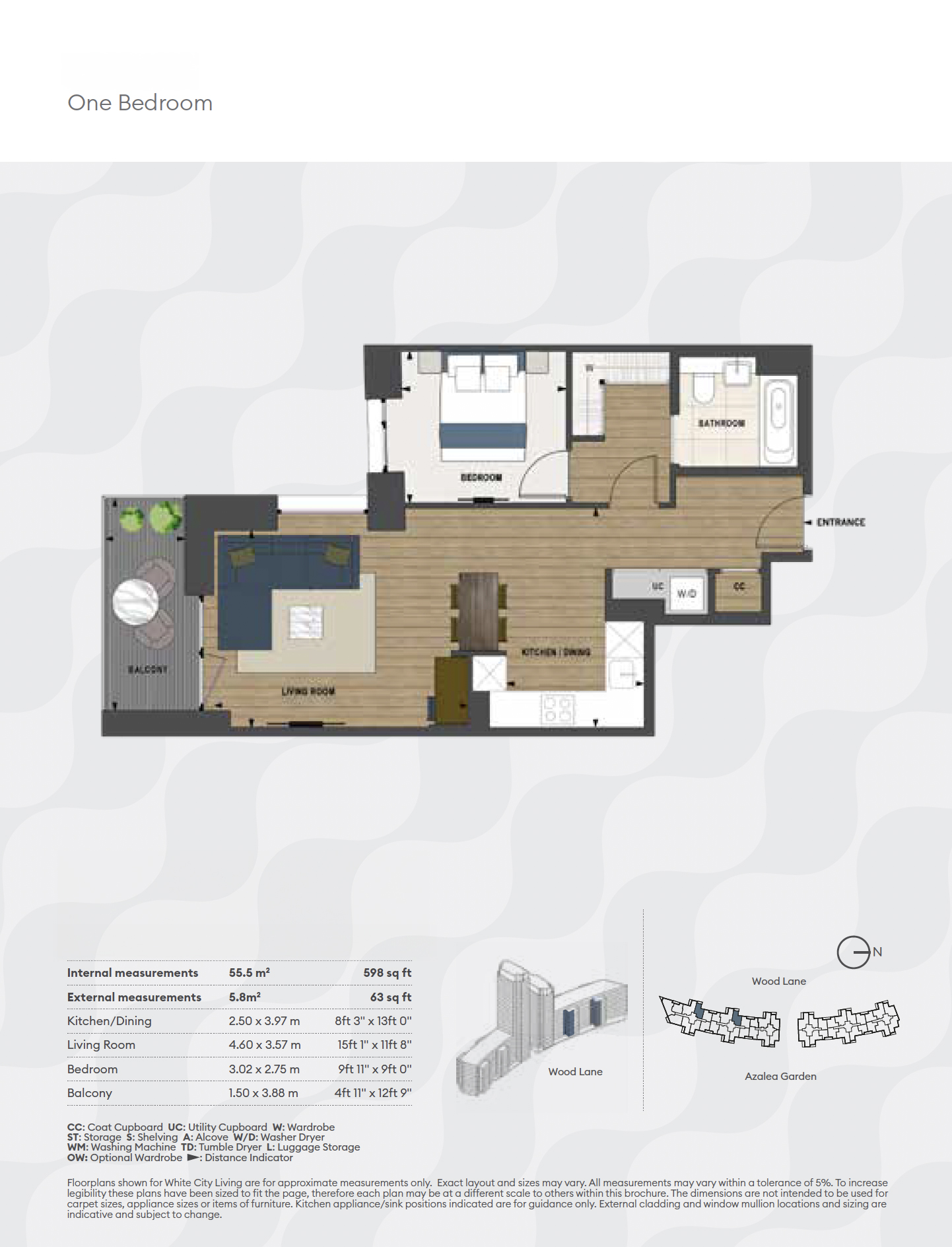 1  bedroom flat to rent in Westmont Apartments, Fountain Park Way, W12-Floorplan