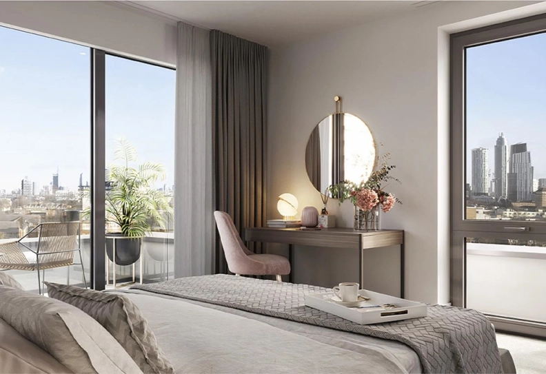 Bedroom view of Clapham Place images 1