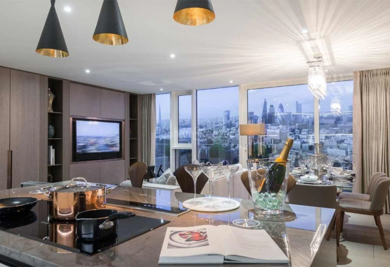 Kitchen view of London Dock images 2