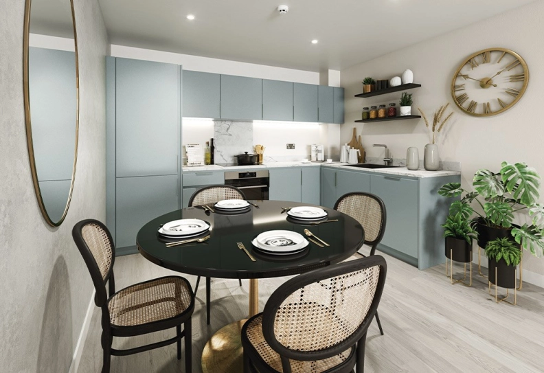 Kitchen view of London Square images 1