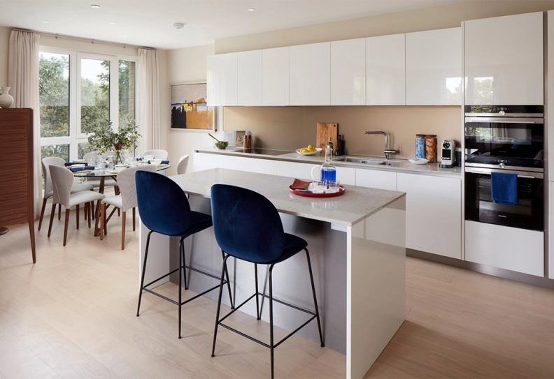 Kitchen view of Teddington Riverside images 2
