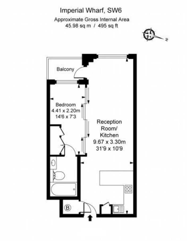 1 bedroom apartments/flats to sale in Townmead Road-image 10