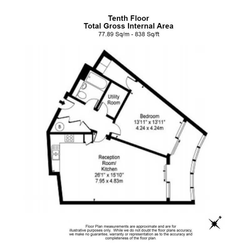 1 bedroom apartments/flats to sale in Lombard Road, Battersea-image 16