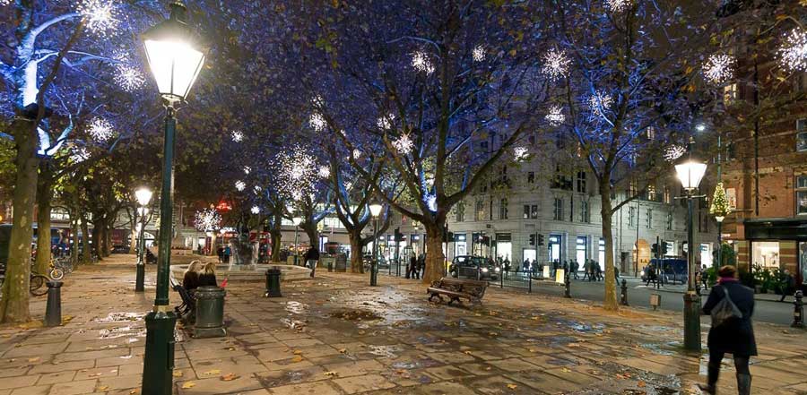 Sloanne Square and Duke of York Square by night-7